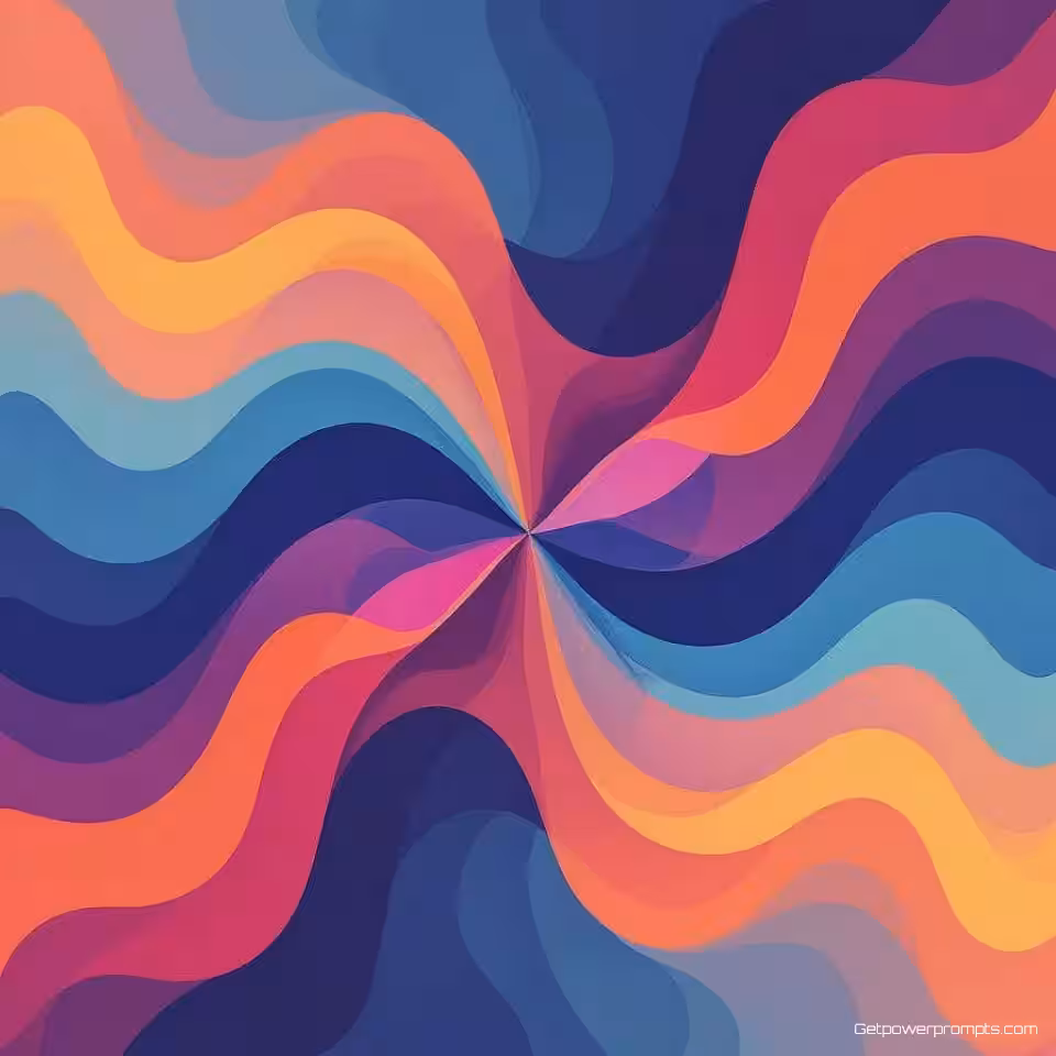 Leeftijdsverdeling klanten, abstracte datavisualisatie, vloeiend abstract weergave, levendig gradiënt kleurenschema, radiale stroom compositie, futuristisch digitaal sfeer, organische vloeiende vormen, gradiëntovergangen, modern infographic ontwerp, professionele esthetiek