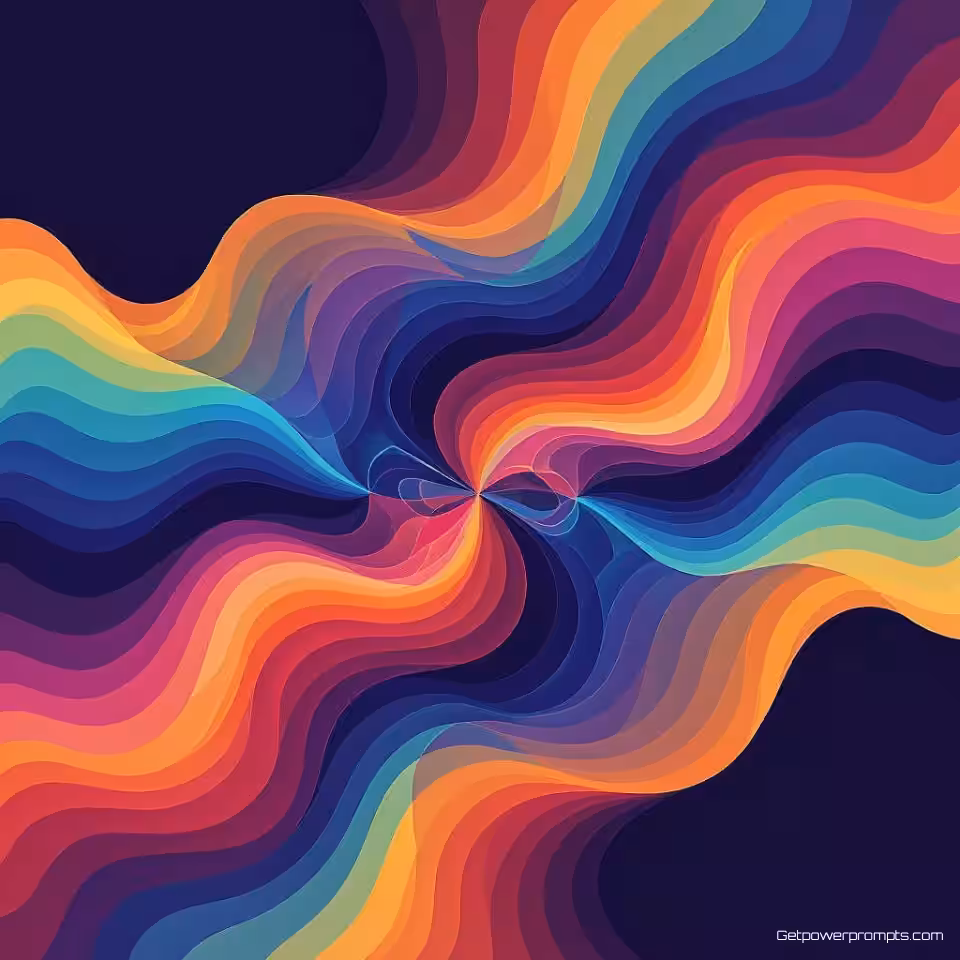 Websiteverkeer analytics, abstracte datavisualisatie, vloeiend abstract weergave, levendig gradiënt kleurenschema, radiale stroom compositie, futuristisch digitaal sfeer, organische vloeiende vormen, gradiëntovergangen, modern infographic ontwerp, professionele esthetiek