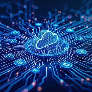 Cloud migratiepatronen, 3D render data flow architectuur infographic, zakelijke blauwtinten kleurenschema, radiale lay-out compositie, professionele sfeer sfeer, onderling verbonden datapijpleidingen, netwerkknooppuntvisualisatie, directionele stroompatronen, moderne informatiearchitectuur, professioneel data engineering ontwerp