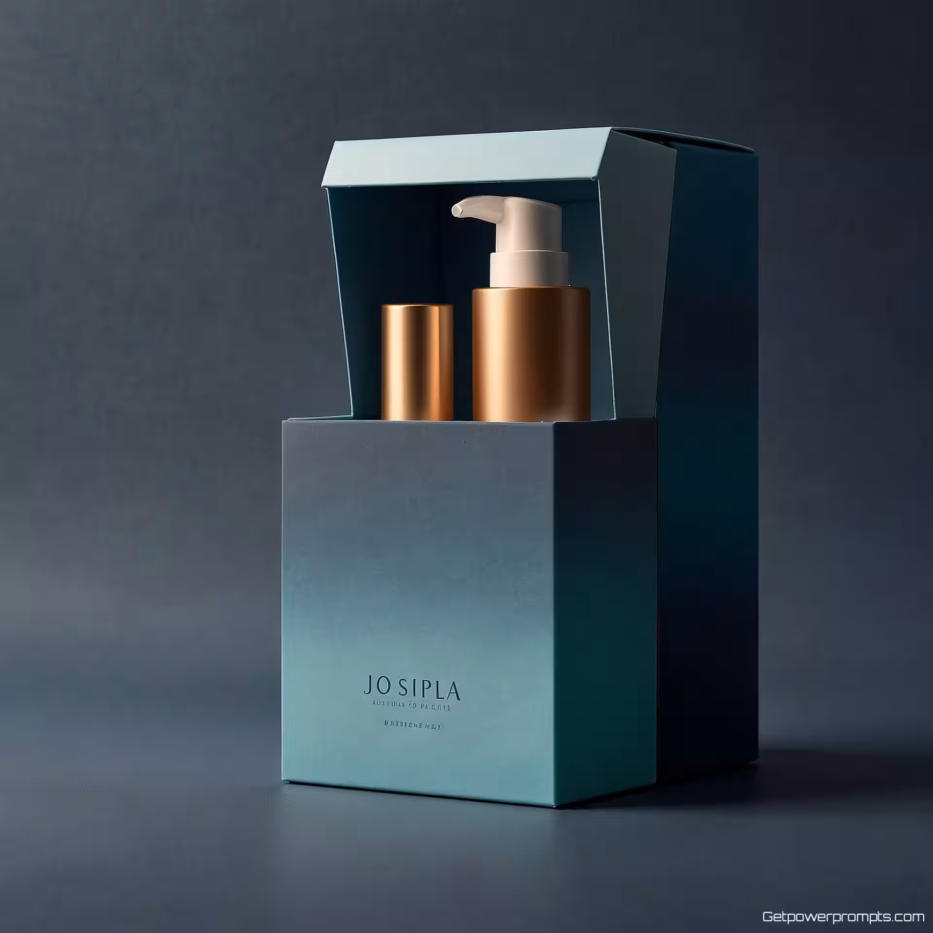 Cosmetische verpakkingsdoos, minimalistisch ontwerp, kleurverloop achtergrond achtergrond, zacht natuurlijk licht verlichting, frontaal zicht compositie perspectief, levendig kleurenschema kleurenschema, professioneel verpakkingsontwerp, commerciële mockup, realistische presentatie, schone lay-out