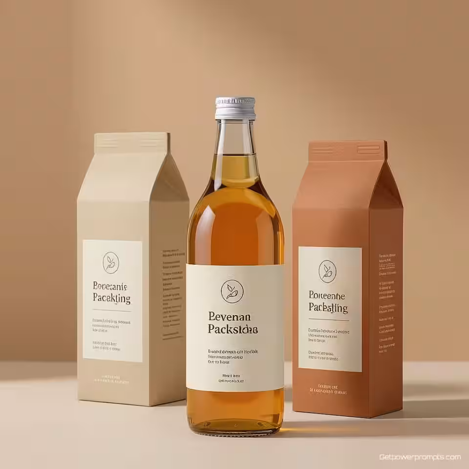 Drankfles verpakking, minimalistisch ontwerp, schone studio achtergrond achtergrond, professionele studio verlichting verlichting, frontaal zicht compositie perspectief, zachte pastel kleuren kleurenschema, professioneel verpakkingsontwerp, commerciële mockup, realistische presentatie, schone lay-out