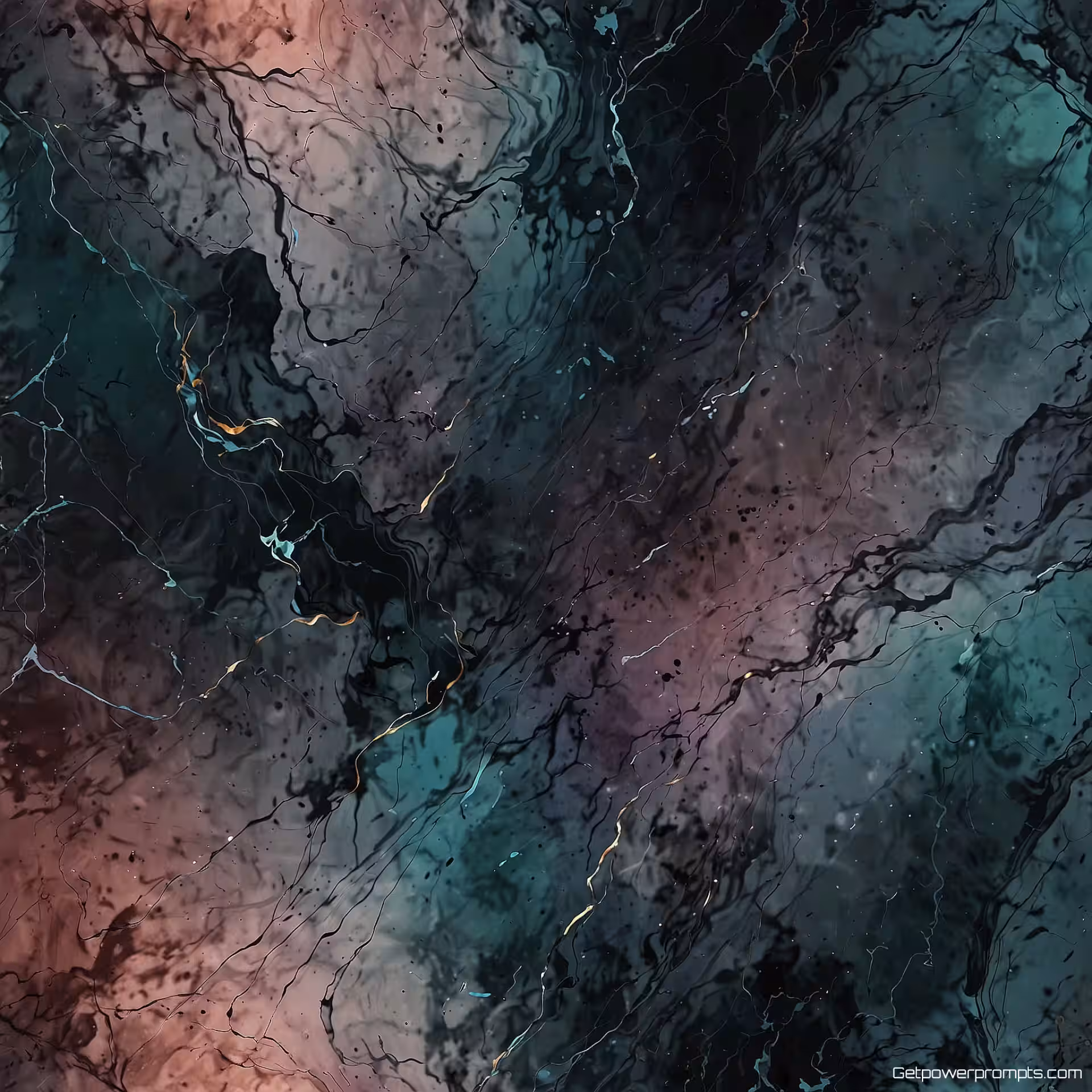 Marmer, digitale kunst textuur, abstract, naadloos patroon, koele tinten, dramatisch verlichting, hoge resolutie detail, abstract ontwerp, verloop achtergrond