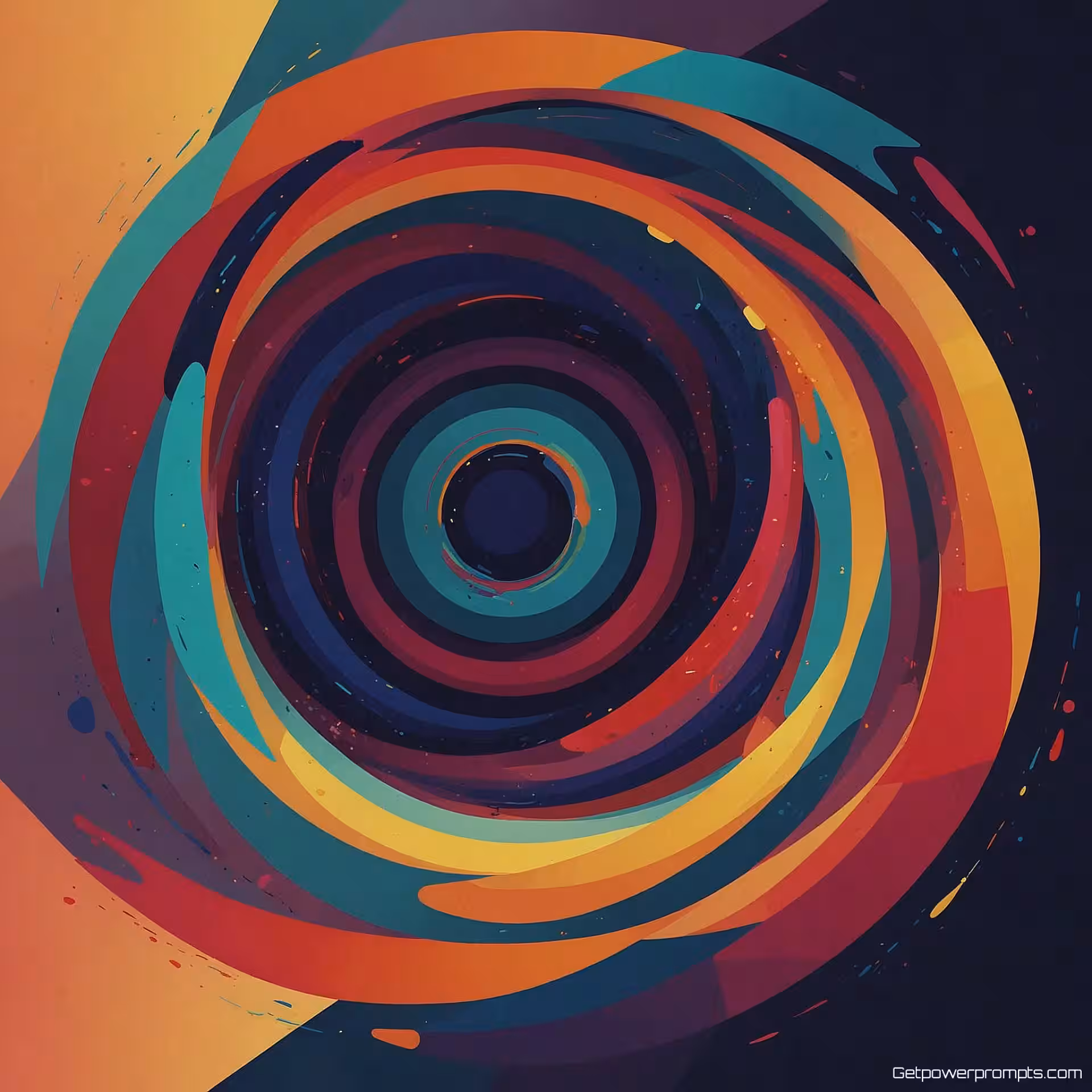 Vloeiende beweging, vectorillustratie, geometrisch stijl, radiaal opstelling, levendig kleurenschema, geometrische vectorelementen, abstracte vectorkunst, moderne esthetiek, schone vectorlijnen, schaalbaar kunstwerk, textuur achtergrond, dynamische visuele compositie, hedendaagse digitale kunst