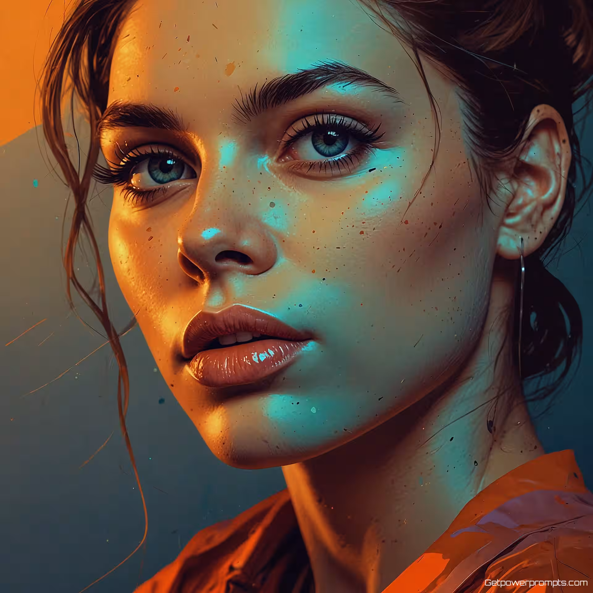 Creatieve artiest, vector portret illustratie, gedetailleerd stijl, close-up perspectief, {{kleurenschema}} kleurenschema, expressieve gezichtskenmerken, schone vectorlijnen, schaalbare artwork, effen achtergrond, gedetailleerde vectorweergave, modern portretkunst