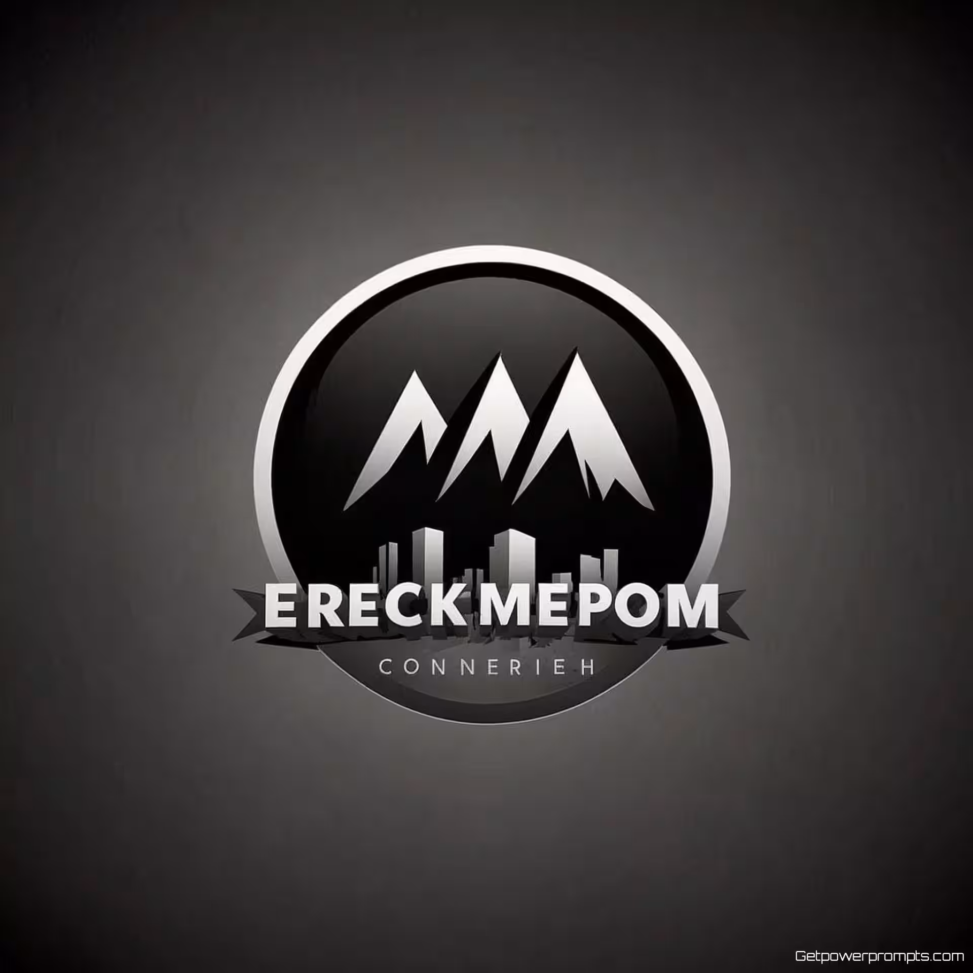 Bedrijfslogo, vector illustratie, cartoon stijl, gecentreerd perspectief, monochroom kleurenschema, schone lijnen, schaalbare kunst, digitale kunst, verloop achtergrond