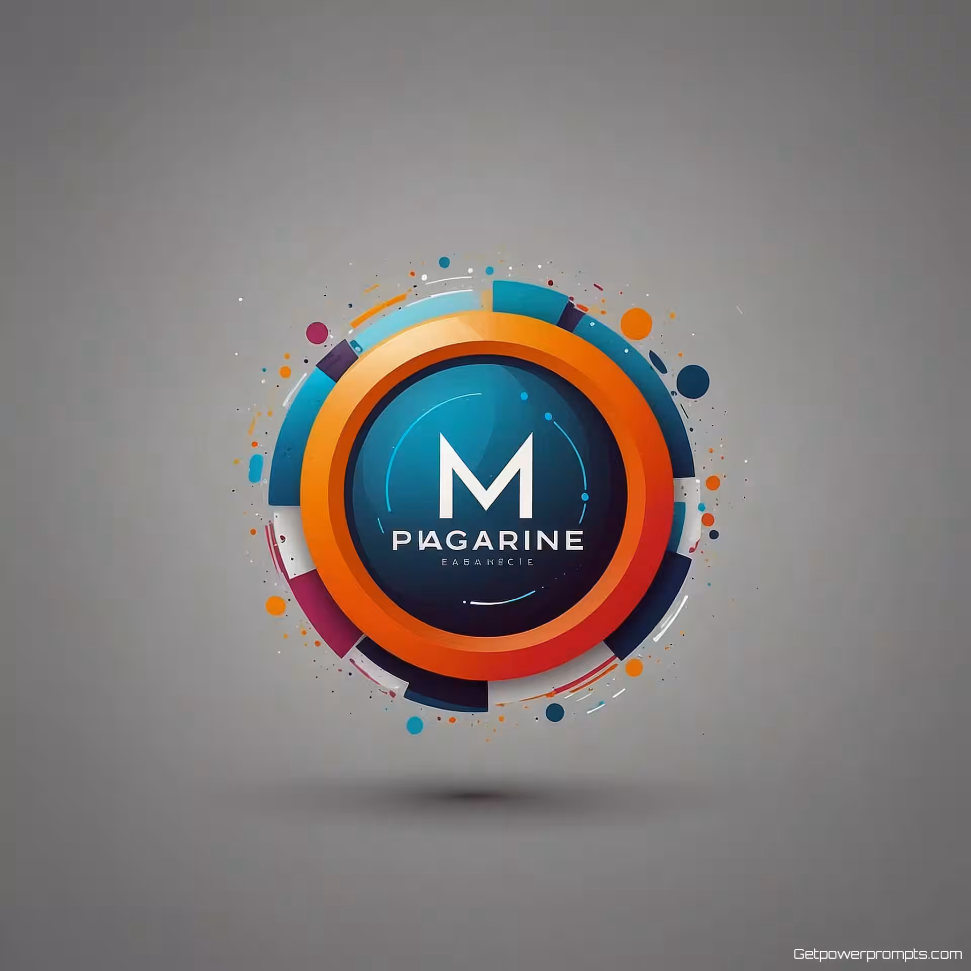 Bedrijfslogo, vector illustratie, minimalistisch stijl, gecentreerd perspectief, levendig kleurenschema, schone lijnen, schaalbare kunst, digitale kunst, effen achtergrond