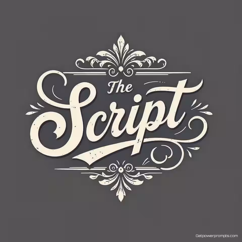 Vintage script typografie, vectorillustratie, minimalistisch stijl, gecentreerd opstelling, monochroom kleurenschema, schone vectorlettering, schaalbare typografie kunstwerk, modern typografisch ontwerp, effen achtergrond, gedetailleerde vector tekst, artistieke typografie compositie, hedendaagse digitale lettering
