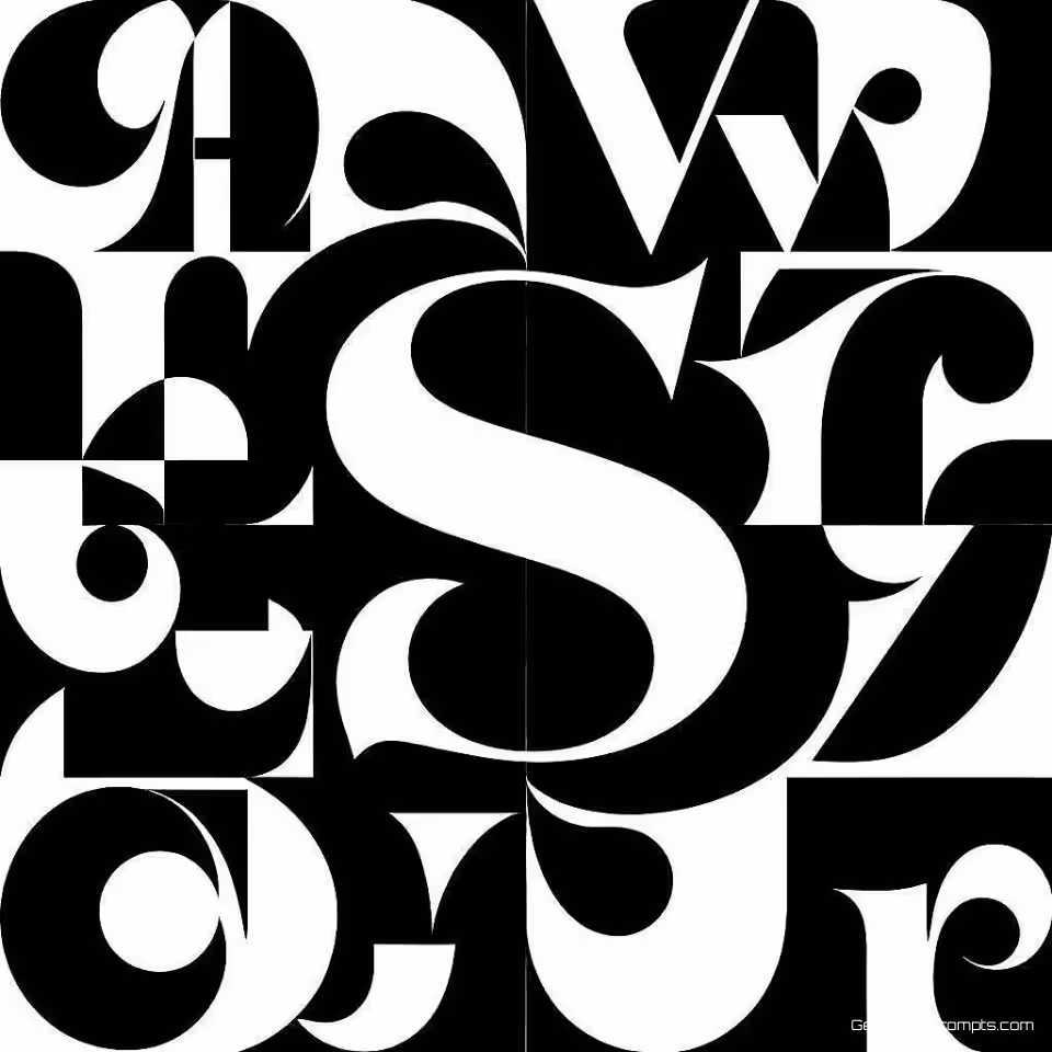 Modern schreefloos typografie, vectorillustratie, minimalistisch stijl, gecentreerd opstelling, monochroom kleurenschema, schone vectorlettering, schaalbare typografie kunstwerk, modern typografisch ontwerp, effen achtergrond, gedetailleerde vector tekst, artistieke typografie compositie, hedendaagse digitale lettering