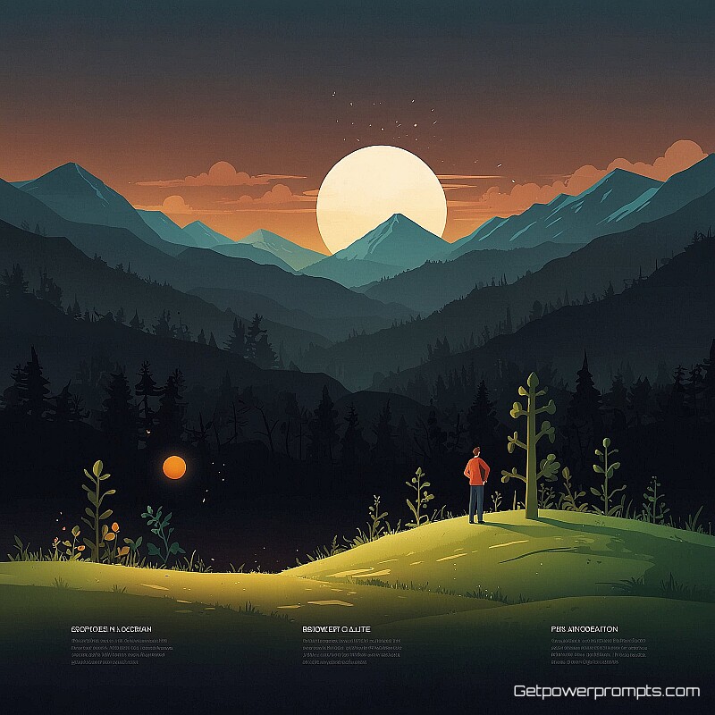 growth and progress timeline, minimalist illustration, hopeful atmosphere, natural background background, dramatic lighting lighting, journey view perspective, narrative visual elements, professional presentation design, emotional connection, visual storytelling, engaging layout, sharp focus