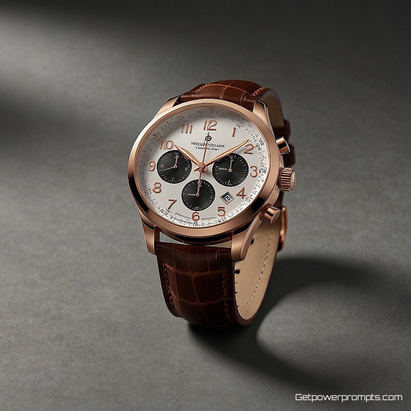 designer watch, photorealistic, studio white background, natural daylight lighting, brand colors, carousel slide format, product showcase aesthetic, clean composition, scrollable content, social media marketing