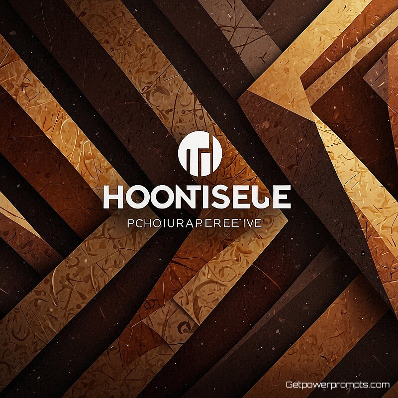 company logo, photorealistic, wide angle perspective, abstract pattern background, dramatic lighting, warm tones, social media profile banner, header image format, professional branding, clean aesthetic, banner-ready composition