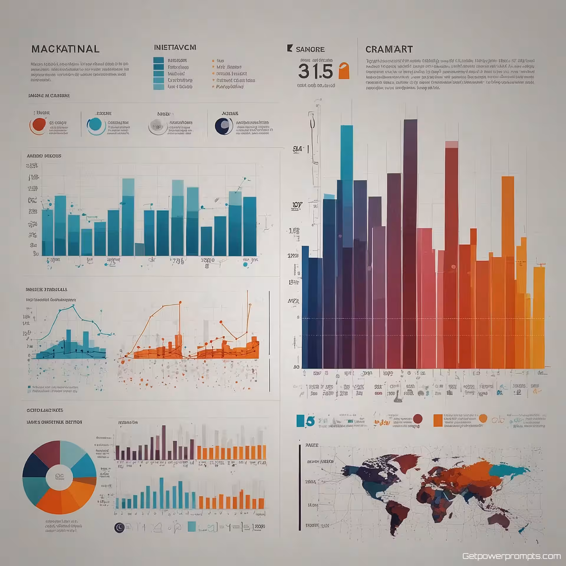 Marktaandeelanalyse, statistische grafiek infographic, creatief speels esthetiek, hiërarchische stroom lay-out, levendig contrast schema, datavisualisatie graphics, professionele analyse presentatie, effen kleur achtergrond, professioneel zakelijk atmosfeer