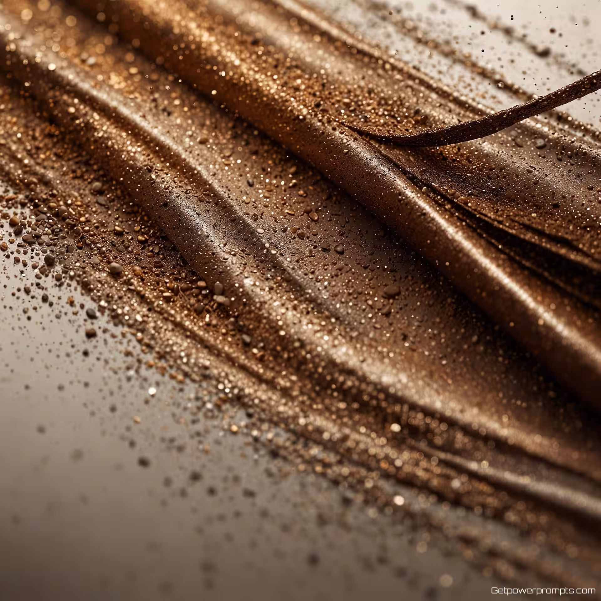 Glinsterende oogschaduw, bewegingsfotografie, fotorealistisch stijl, natuurlijk licht belichting, schone studio achtergrond, dynamische beweging, vloeiende elementen, dromerig sfeer, professionele schoonheidsesthetiek, bewegingsonscherpte effecten, redactionele kwaliteit, commerciële fotografie