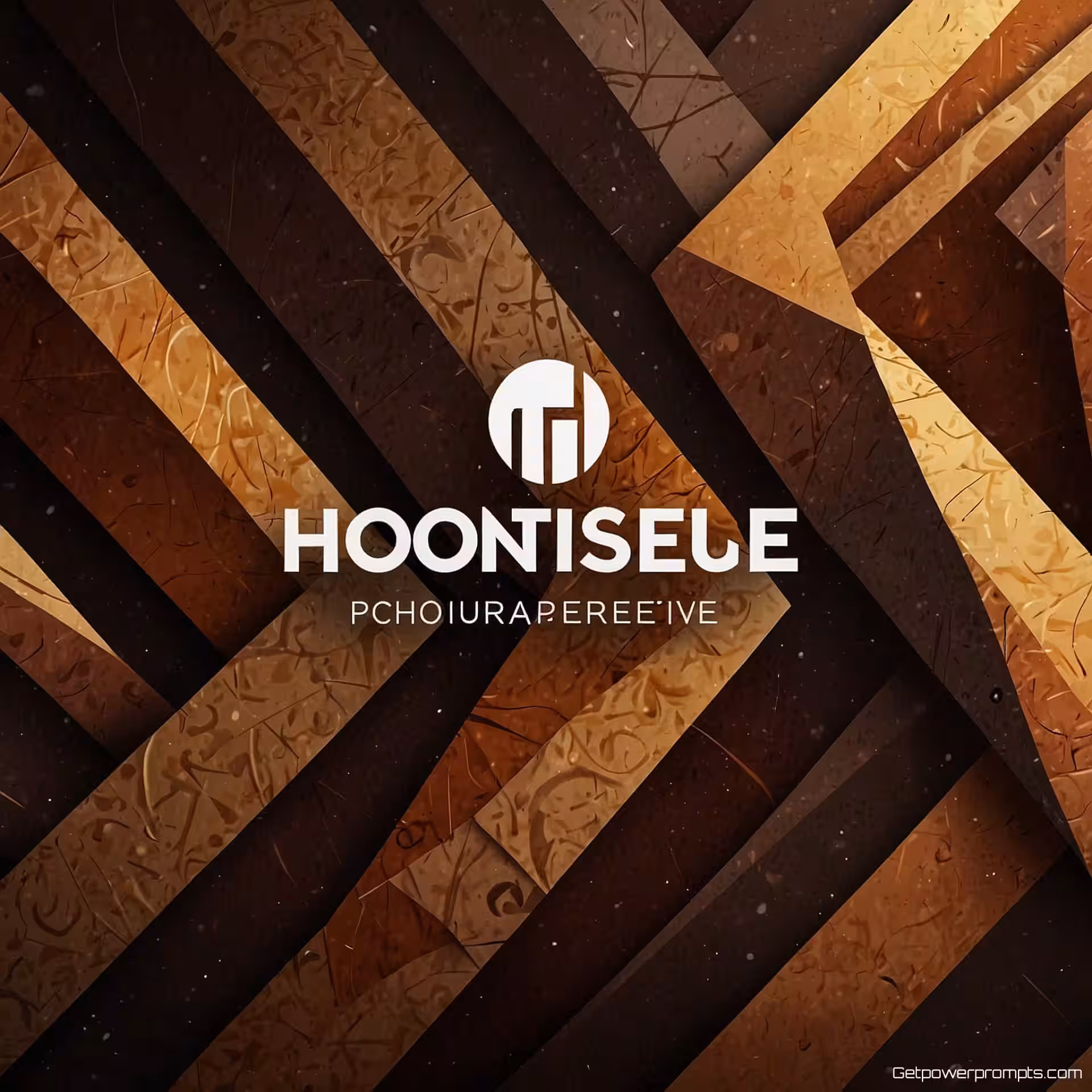 Bedrijfslogo, fotorealistisch, groothoek perspectief, abstract patroon achtergrond, natuurlijk belichting, complementair, social media profiel banner, header afbeeldingsformaat, professionele branding, schone esthetiek, banner-gereed compositie