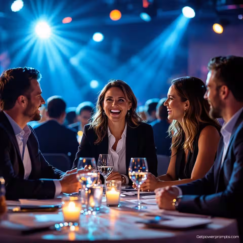 Professionals netwerken, evenementenfotografie, energieke sfeer, spontane momenten perspectief, natuurlijk licht belichting, gebrandmerkte evenementendekking, authentieke momenten, zakelijke achtergrond achtergrond, professionele evenementendocumentatie, verhalende aanpak