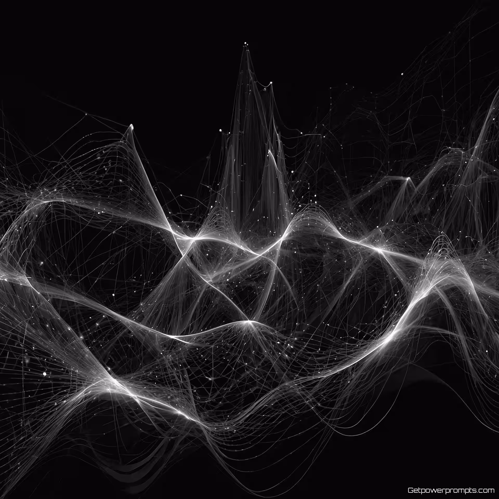 Netwerkverkeersstroom, minimalistisch ontwerp, monochroom schema, effen kleur achtergrond, dramatische verlichting verlichting, dynamische gegevensstromen, vloeiende informatiepatronen, moderne visualisatie, abstracte gegevensbeweging, professionele esthetiek, schone compositie