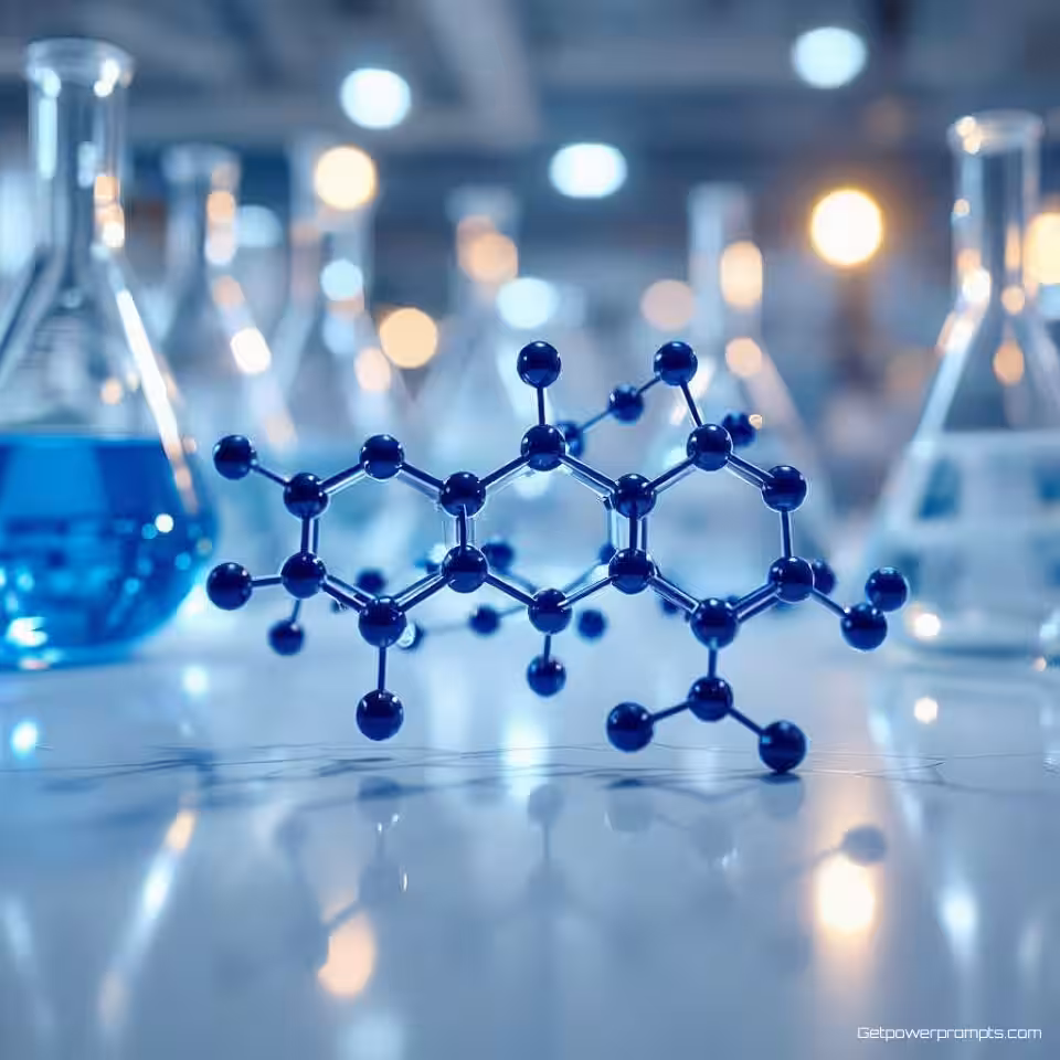 Moleculaire structuren, microscopische beeldvorming visualisatie, laboratoriumblauw, effen kleur achtergrond, natuurlijk licht verlichting, wetenschappelijke nauwkeurigheid, onderzoeksdatapatronen, laboratoriumesthetiek, analytische precisie, schone wetenschappelijke presentatie, professionele onderzoeksvisualisatie