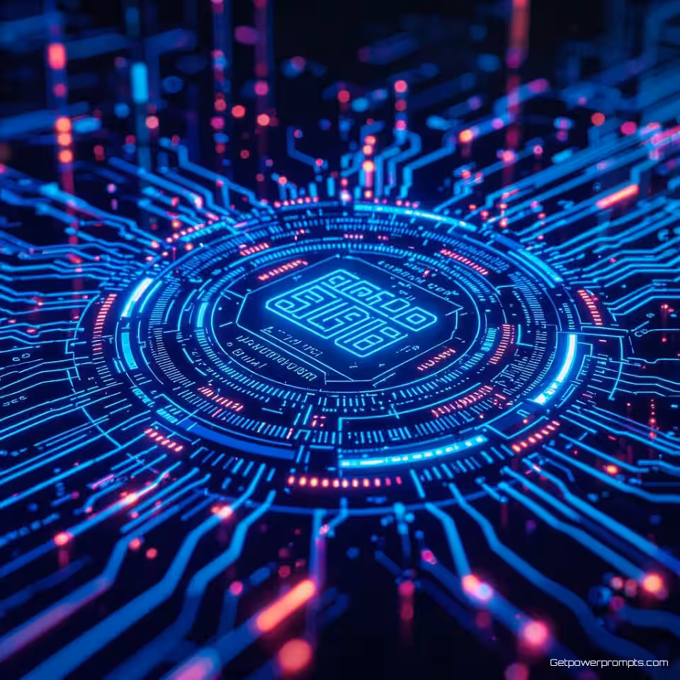 Holografische interface, futuristische technologie visualisatie, cyberpunk esthetiek, neon verlichting verlichting, close-up perspectief perspectief, cyber blauw palet, holografische interfaces, gloeiende elementen, cybernetische esthetiek, geavanceerde technologie weergave, meeslepende digitale omgeving