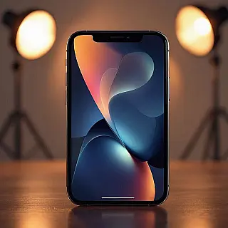 Premium smartphone, 3D render, close-up perspectief, studio achtergrond, zachte verlichting verlichting, pastel kleuren, Instagram story formaat, product onthulling esthetiek, dynamische compositie, boeiend visueel verhaal, scroll-stoppende aantrekkingskracht, sociale media optimalisatie, professionele styling