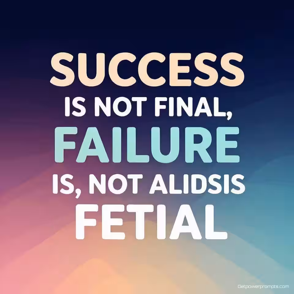 Succes is niet definitief, falen is niet fataal, minimalistische illustratie, verloop achtergrond achtergrond, pastel kleuren, Instagram story formaat, inspirerende sfeer sfeer, typografie-gericht ontwerp, inspirerende esthetiek, mobiel-geoptimaliseerde lay-out, schone typografie, boeiende visuele inhoud