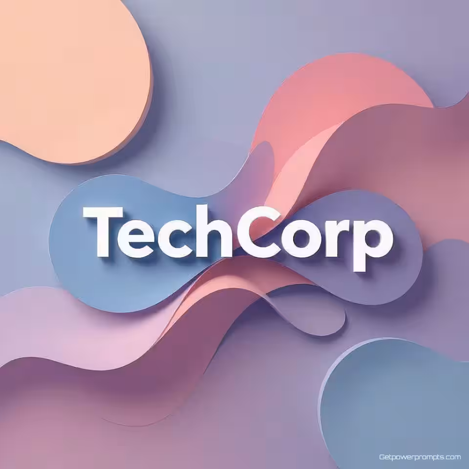 TechCorp Facebook cover, 3D render, professioneel sfeer, abstracte gradiënt achtergrond, zacht verlichting, moderne compositie, geometrische patronen, merkaccenten in kleur, geoptimaliseerde lay-out voor sociale media, professionele esthetiek