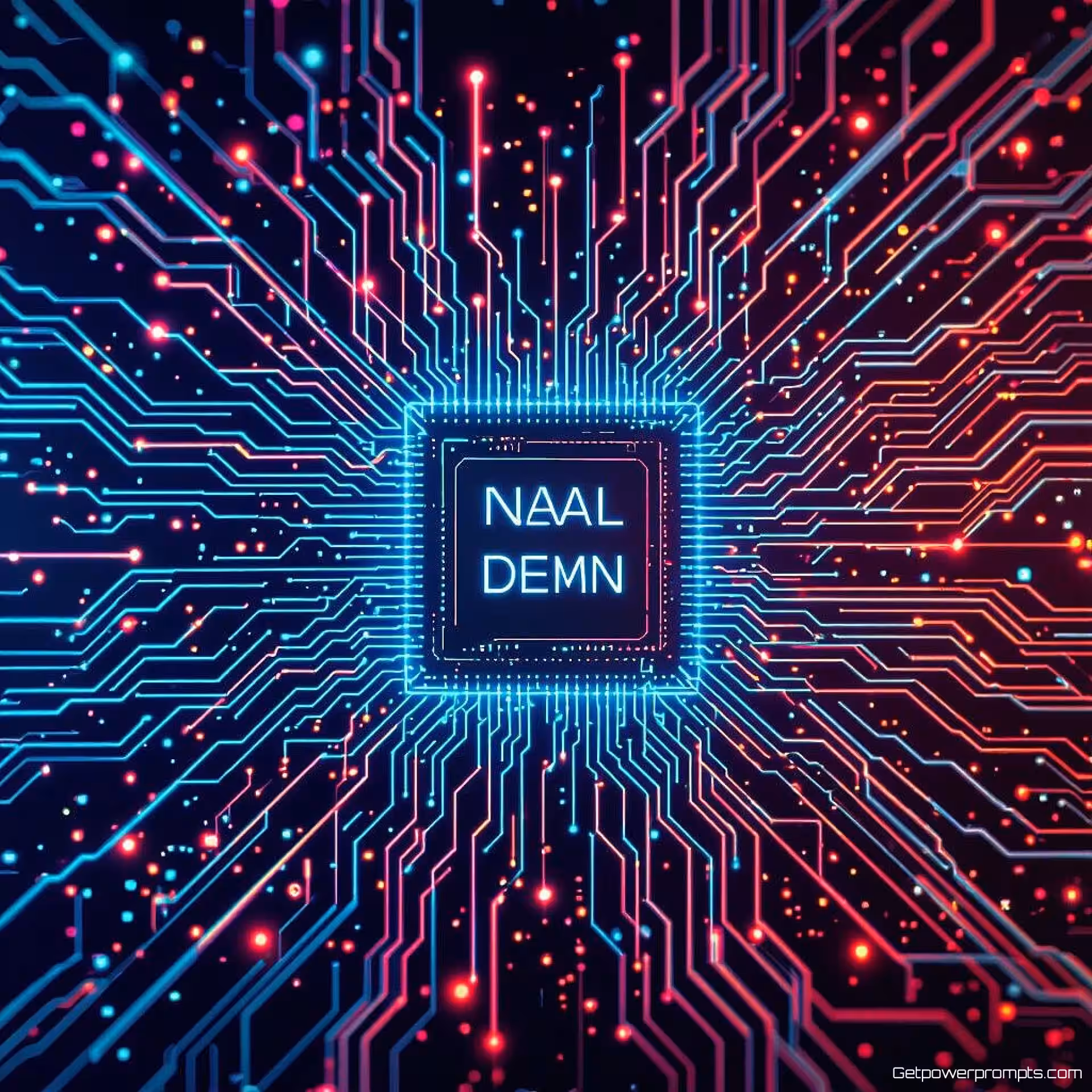 Kunstmatige intelligentie neuraal netwerk, digitale kunst, futuristisch sfeer, futuristische abstract digitaal achtergrond, gloeiend verlichting, cyberpunk, moderne tech esthetiek, digitale elementen, gloeiende effecten, professionele compositie, sociale media cover lay-out, eigentijds ontwerp