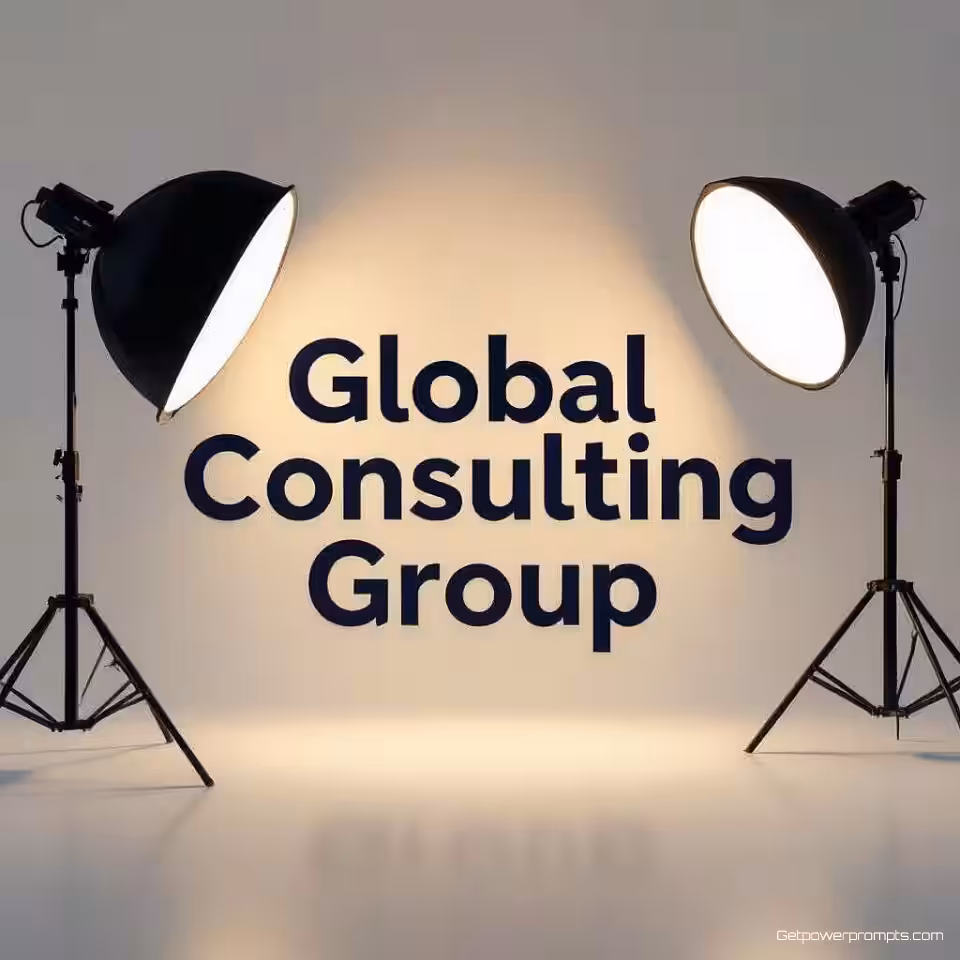 Global Consulting Group Facebook cover, fotorealistisch, professioneel sfeer, gradiënt achtergrond, studiobelichting verlichting, corporate branding, professionele compositie, schone typografie-integratie, sociaal media geoptimaliseerde lay-out, moderne zakelijke esthetiek