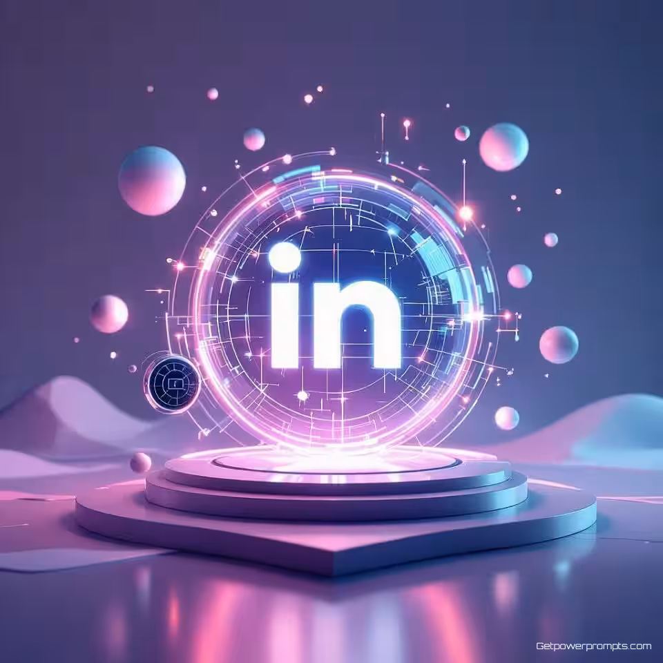 Adoptie van opkomende technologie, abstracte 3D-render, futuristisch en visionair sfeer, minimalistische studio achtergrond, zacht diffuus licht verlichting, professionele LinkedIn-post, dynamische hoek perspectief, moderne innovatievisualisatie, abstract bedrijfsconcept, schoon zakelijk ontwerp, futuristische professionele esthetiek