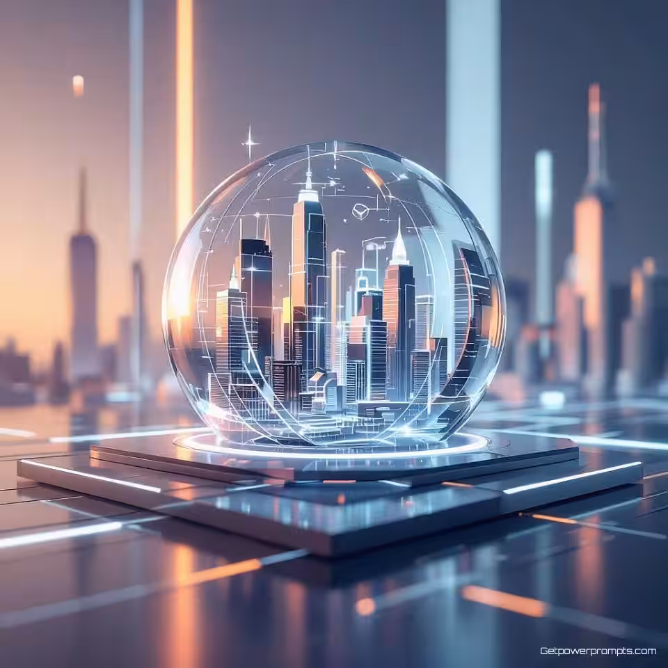 Duurzame bedrijfsoplossingen, abstracte 3D-render, futuristisch en visionair sfeer, minimalistische studio achtergrond, zacht diffuus licht verlichting, professionele LinkedIn-post, dynamische hoek perspectief, moderne innovatievisualisatie, abstract bedrijfsconcept, schoon zakelijk ontwerp, futuristische professionele esthetiek