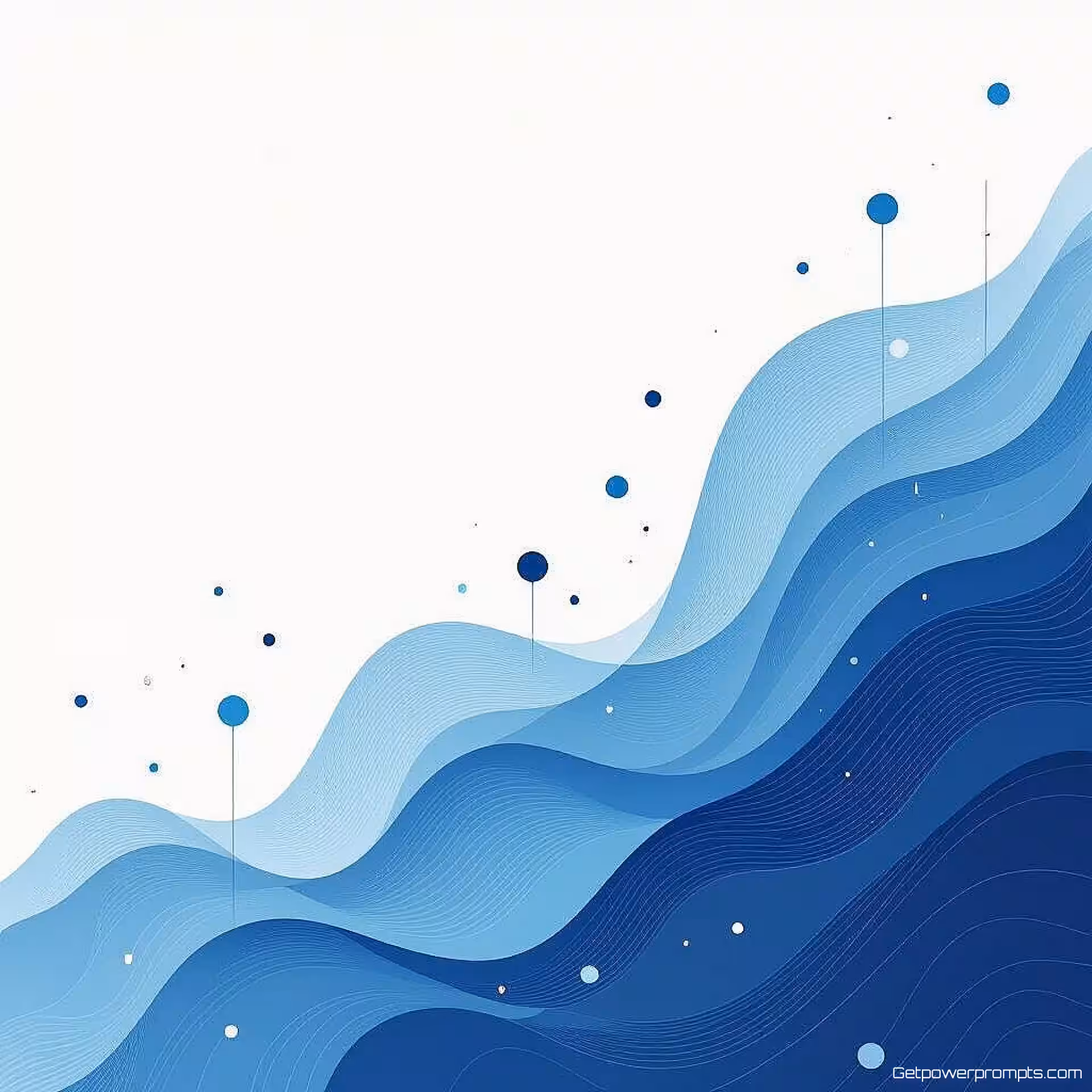 Innovatie en vooruitgang, digitale kunst, inspirerend sfeer, effen kleur achtergrond, blauwe tinten, abstracte visualisatie van zakelijke groei, professionele LinkedIn header, moderne zakelijke esthetiek, schone compositie, vloeiende organische patronen, thema van opwaartse beweging, subtiele gradiëntovergangen