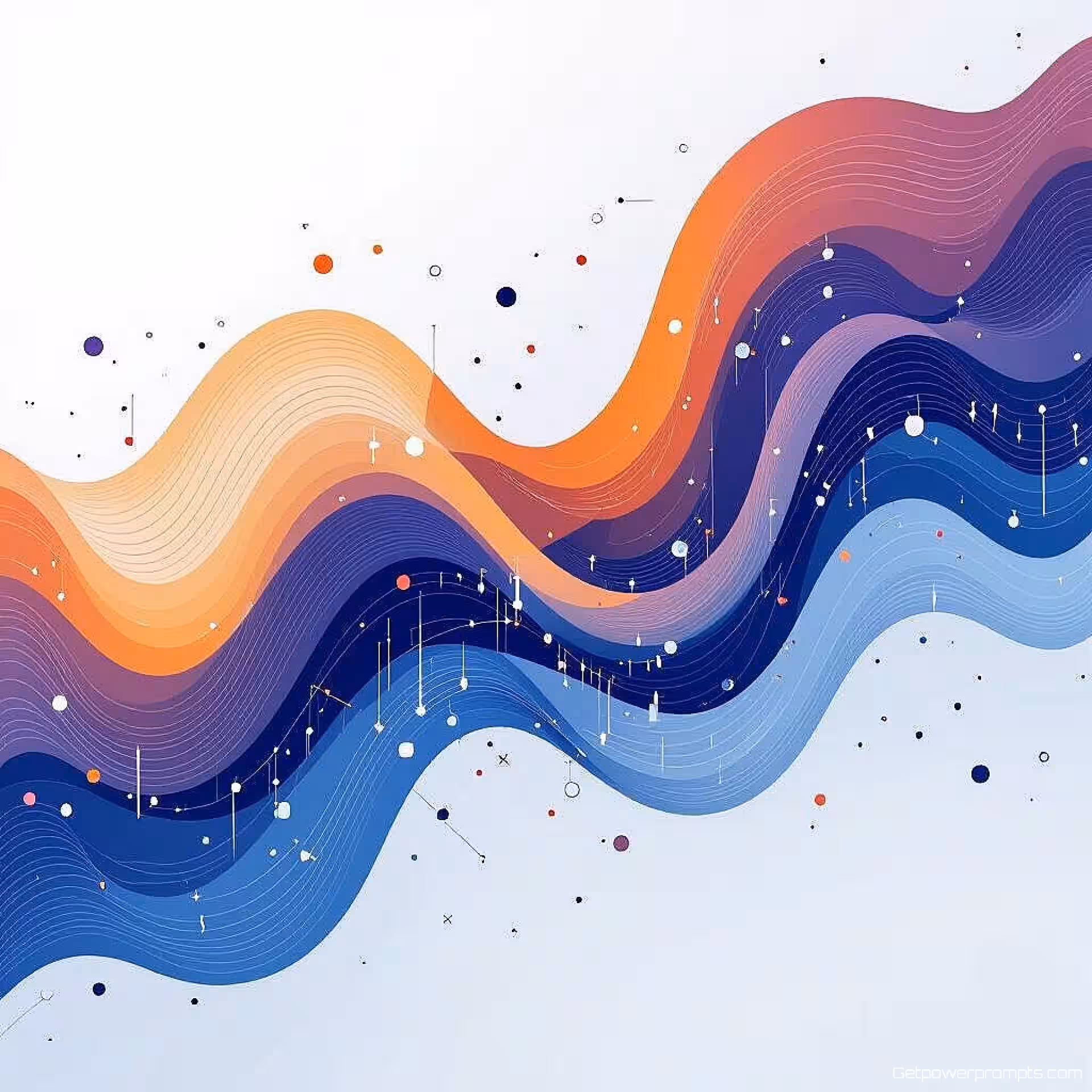 Data-analyse, datavisualisatie kunst, abstract, professioneel sfeer, effen achtergrond, blauwe tinten, abstract zakelijk concept, professionele LinkedIn header, moderne zakelijke esthetiek, schone compositie, vloeiende datastromen, digitaal transformatie thema