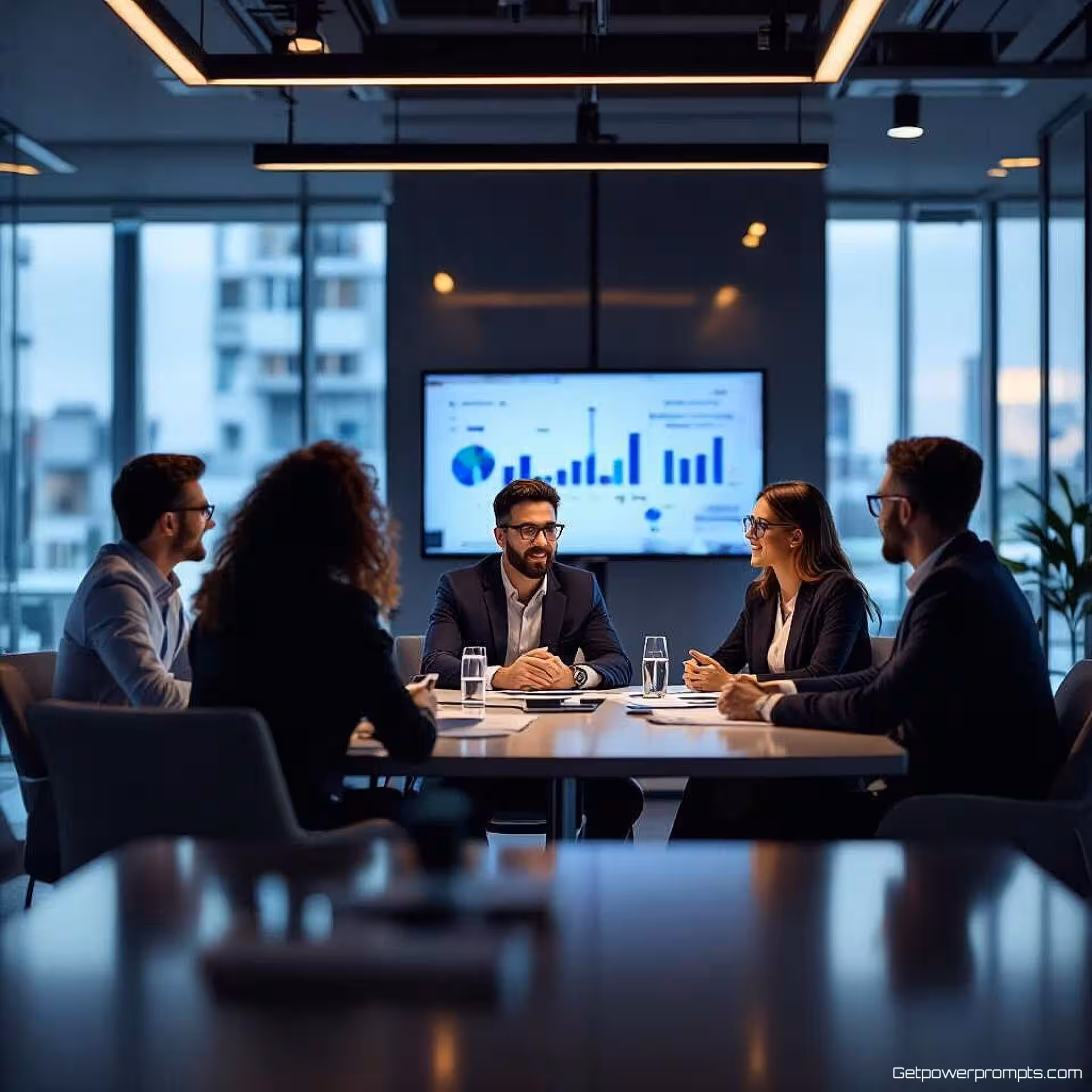 Divers team dat bedrijfsstrategie bespreekt, fotorealistisch, professioneel sfeer, modern conferentiecentrum achtergrond, zacht natuurlijk licht verlichting, professioneel netwerkevenement scène, zakelijke professionals die contact leggen, authentieke interacties, moderne conferentieomgeving, professionele LinkedIn header, zakelijk netwerkthema, natuurlijk perspectief, spontane zakelijke momenten