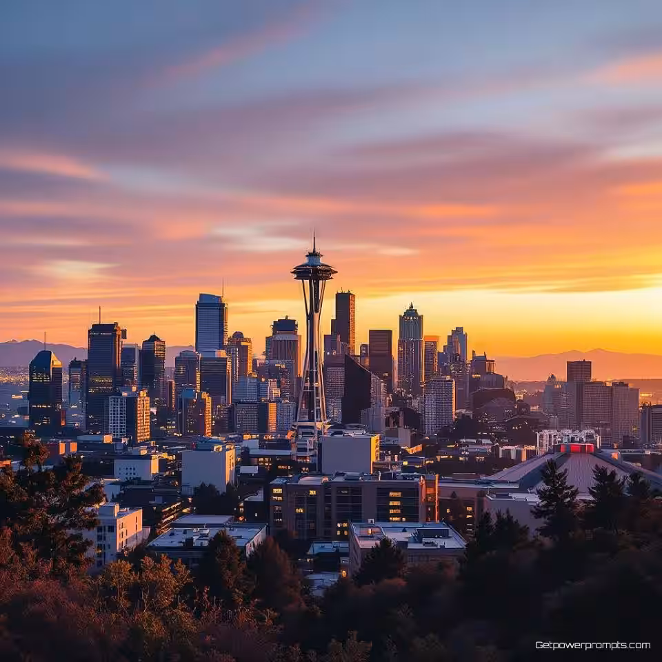 Stadsskyline, fotorealistisch, avontuurlijk sfeer, natuurlijk landschap achtergrond, gouden uur belichting, breed hoek perspectief, reizen vlog esthetiek, trending TikTok miniatuur, wanderlust vibe, levendige kleuren, oogstrelende compositie, geoptimaliseerd voor sociale media, avontuurlijk moment, schilderachtige achtergrond, influencer reizen inhoud