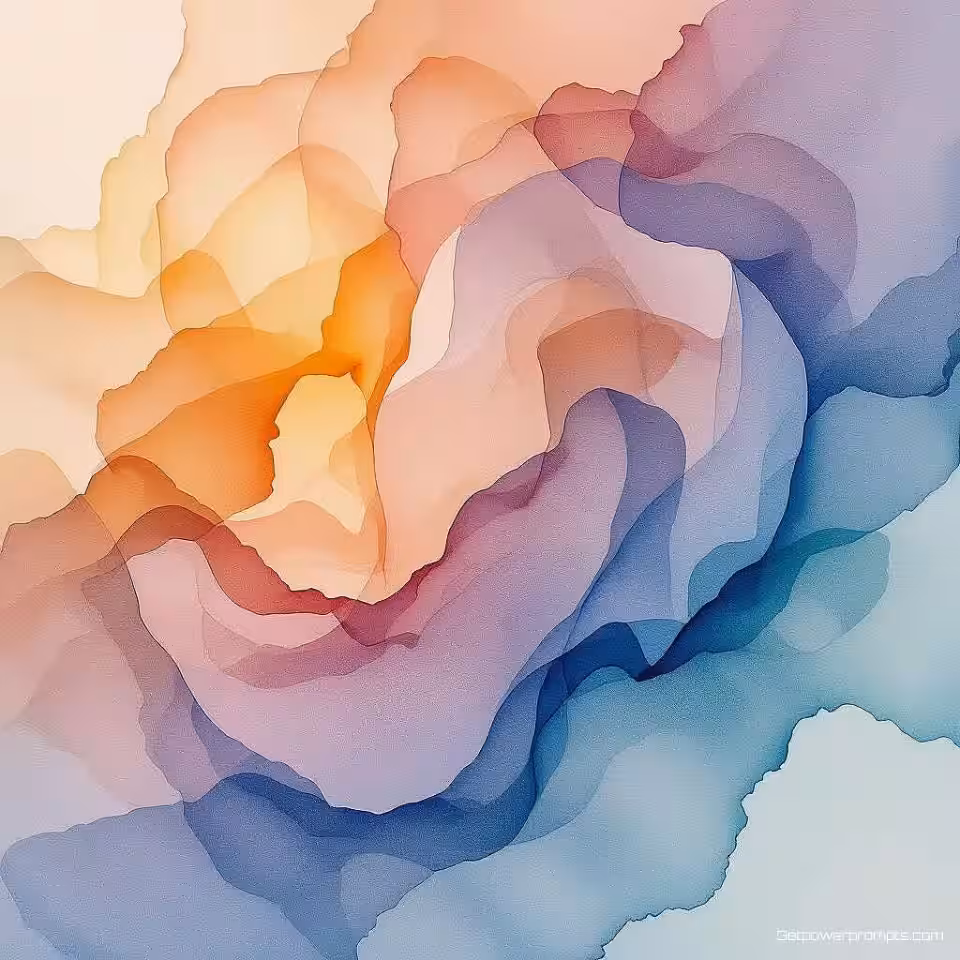 Vloeiend abstract aquarel aquarel achtergrond, minimalistisch, warme pasteltinten, getextureerd papier effect achtergrond, zacht natuurlijk licht verlichting, rustgevende sfeer sfeer, brede panoramische compositie, X header afmetingen, artistieke aquarel esthetiek, vloeiende penseelstreken, organische texturen, subtiele kleurmenging