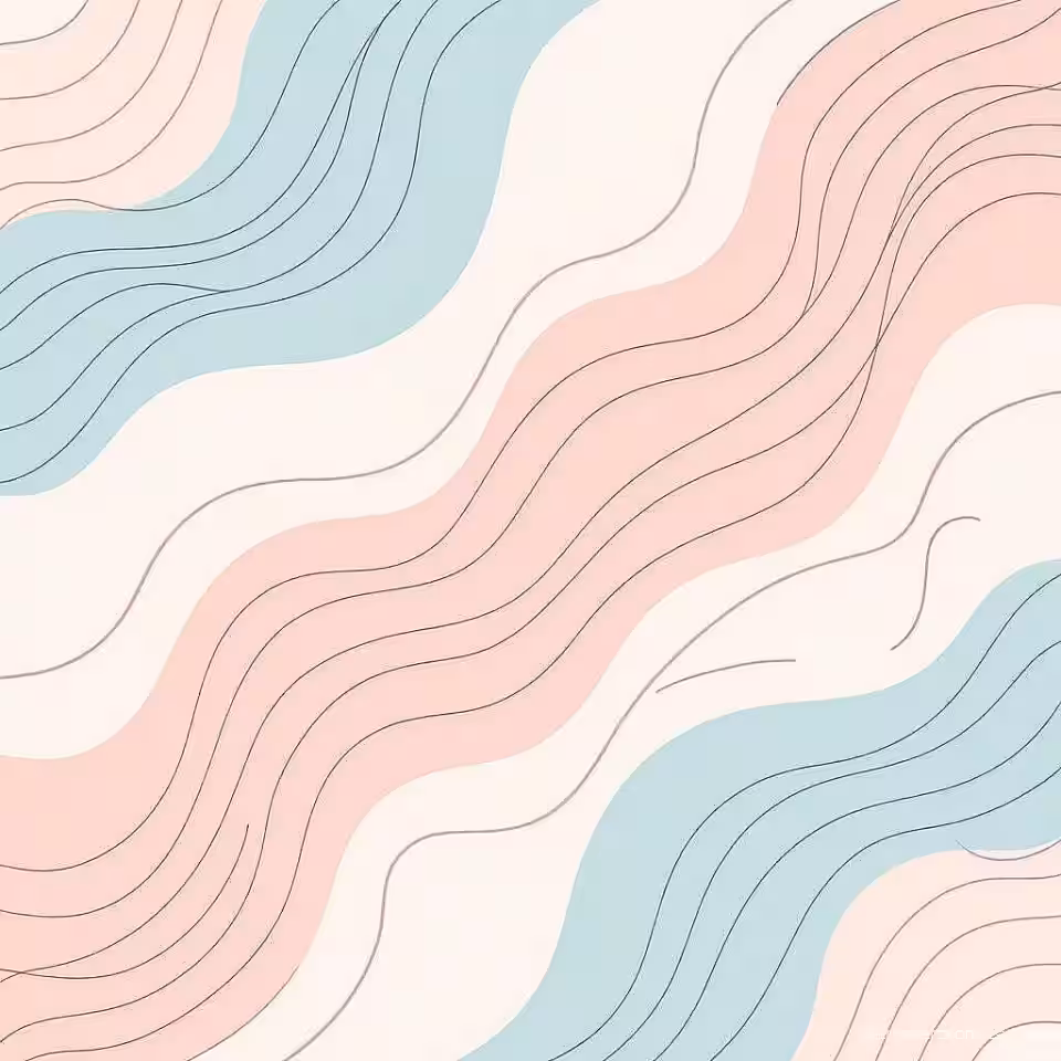 Abstracte lijnen, minimalistisch achtergrondontwerp, pasteltinten, social media carrousel achtergrond, gecentreerd lay-out, naadloos patroon, rustgevend sfeer, professioneel grafisch ontwerp, schone esthetiek, veelzijdig achtergrond element, subtiele textuur, moderne social media inhoud