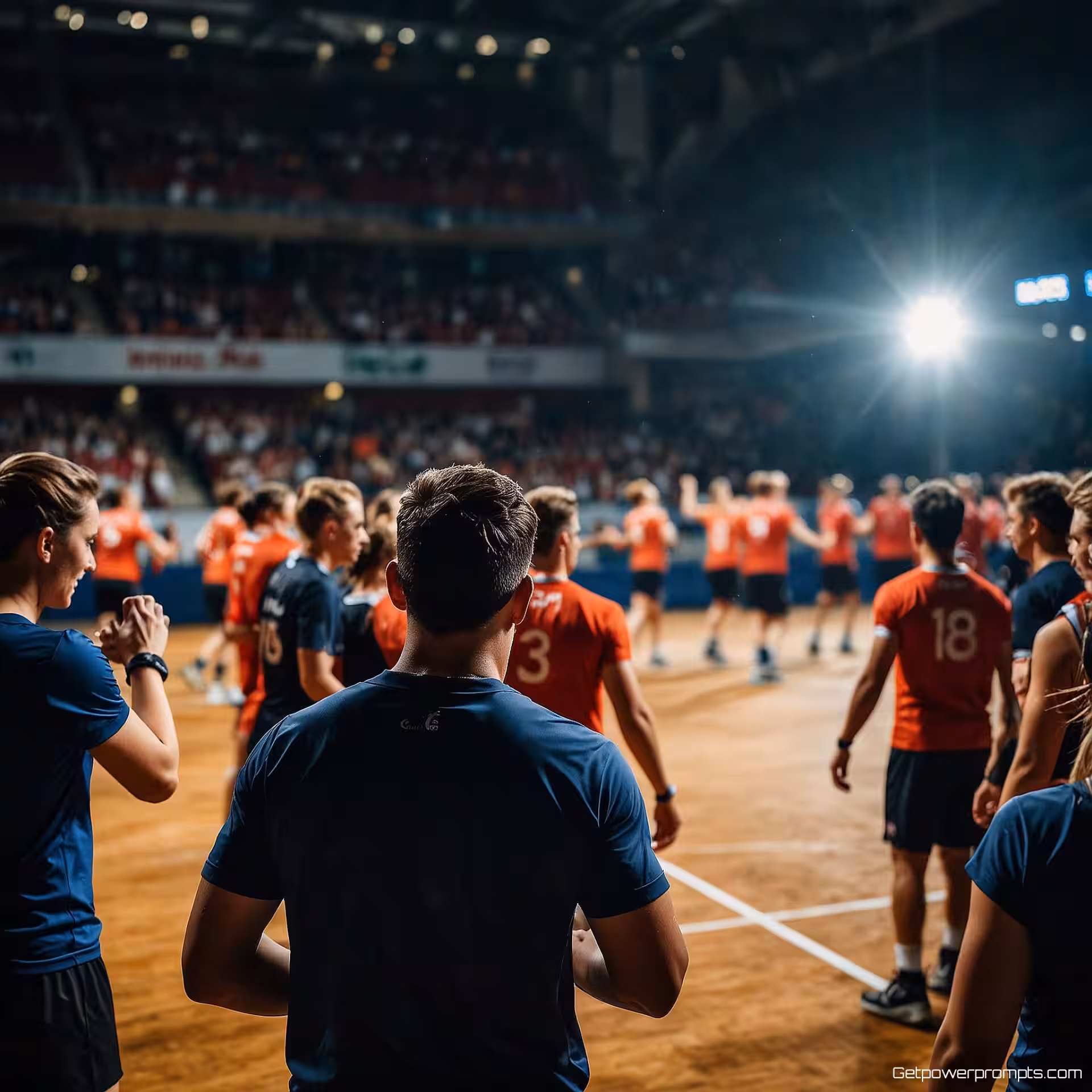 Sportevenement, redactionele stijl, evenementenruimte achtergrond, podiumverlichting verlichting, panoramisch perspectief, social media inhoud, professioneel sfeer, authentiek moment, professionele fotografie, dynamische compositie, levendige energie