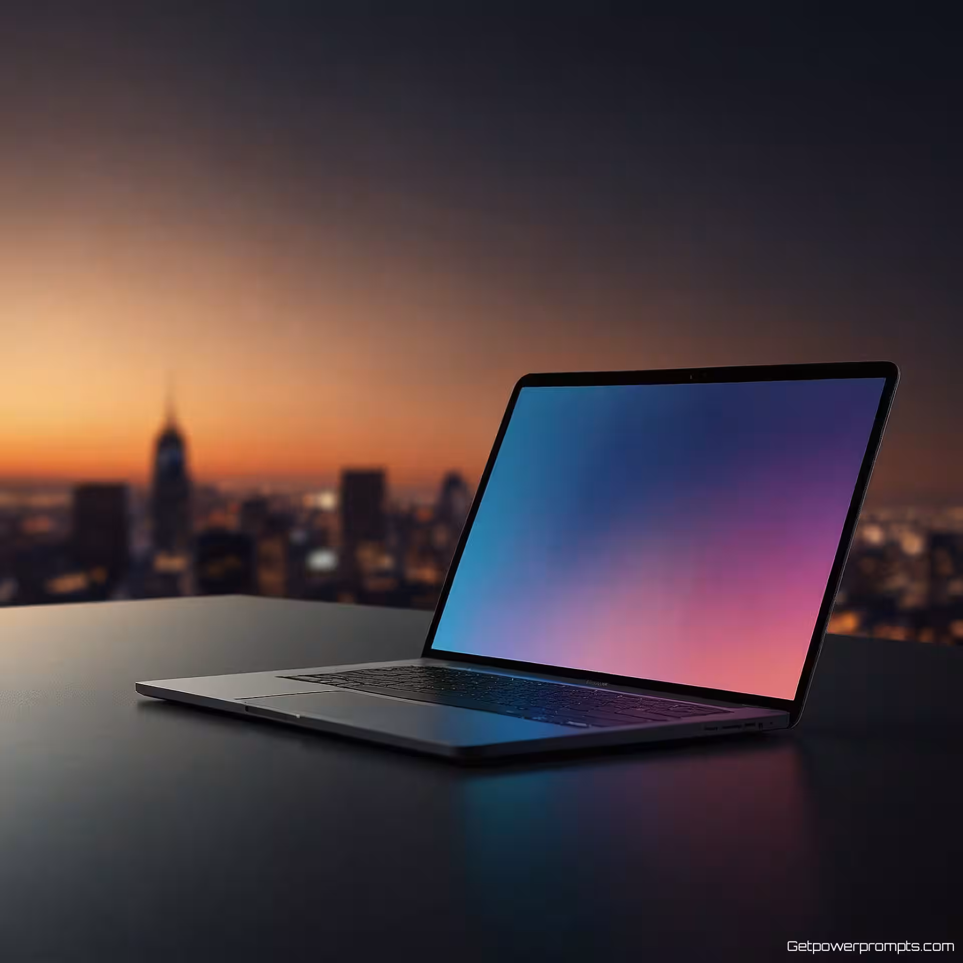 Moderne laptop en smartphone, fotorealistisch, professioneel sfeer, gradiënt achtergrond achtergrond, natuurlijke verlichting verlichting, dynamisch perspectief perspectief, professionele website hero afbeelding, schone esthetiek, modern design