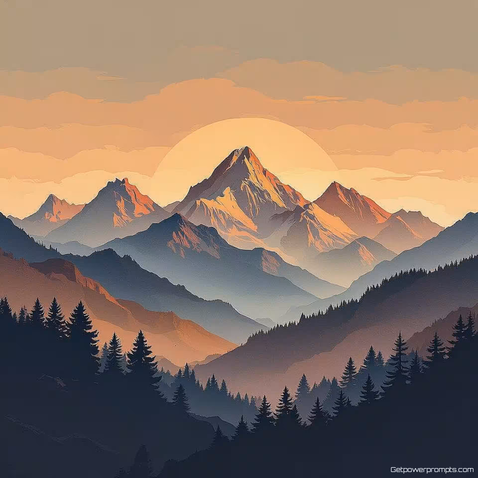 Berglandschap, digitale collage kunst, aquarel elementen elementen, warme aardetinten kleurenschema, effen kleur achtergrond, zacht licht belichting, mixed media compositie, blog header ontwerp, gelaagde texturen, hedendaagse esthetiek, visuele verhaalvertelling, professionele presentatie, schone typografie ruimte