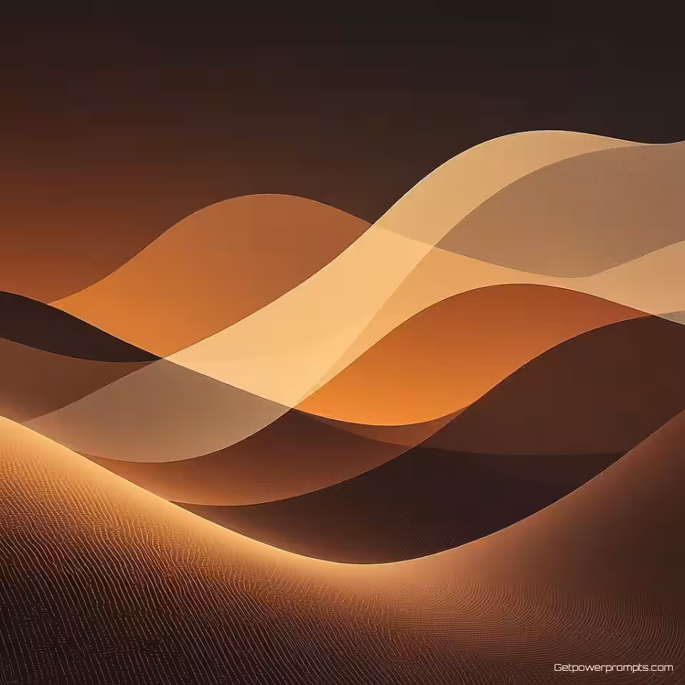 Digitale interface, geometrisch ontwerp, warme aardetinten kleurenschema, kleurverloop achtergrond, zacht omgevingslicht verlichting, abstracte compositie, blogkoptekst lay-out, moderne esthetiek, schone typografie ruimte, professionele presentatie, scherpe focus, minimalistische elementen