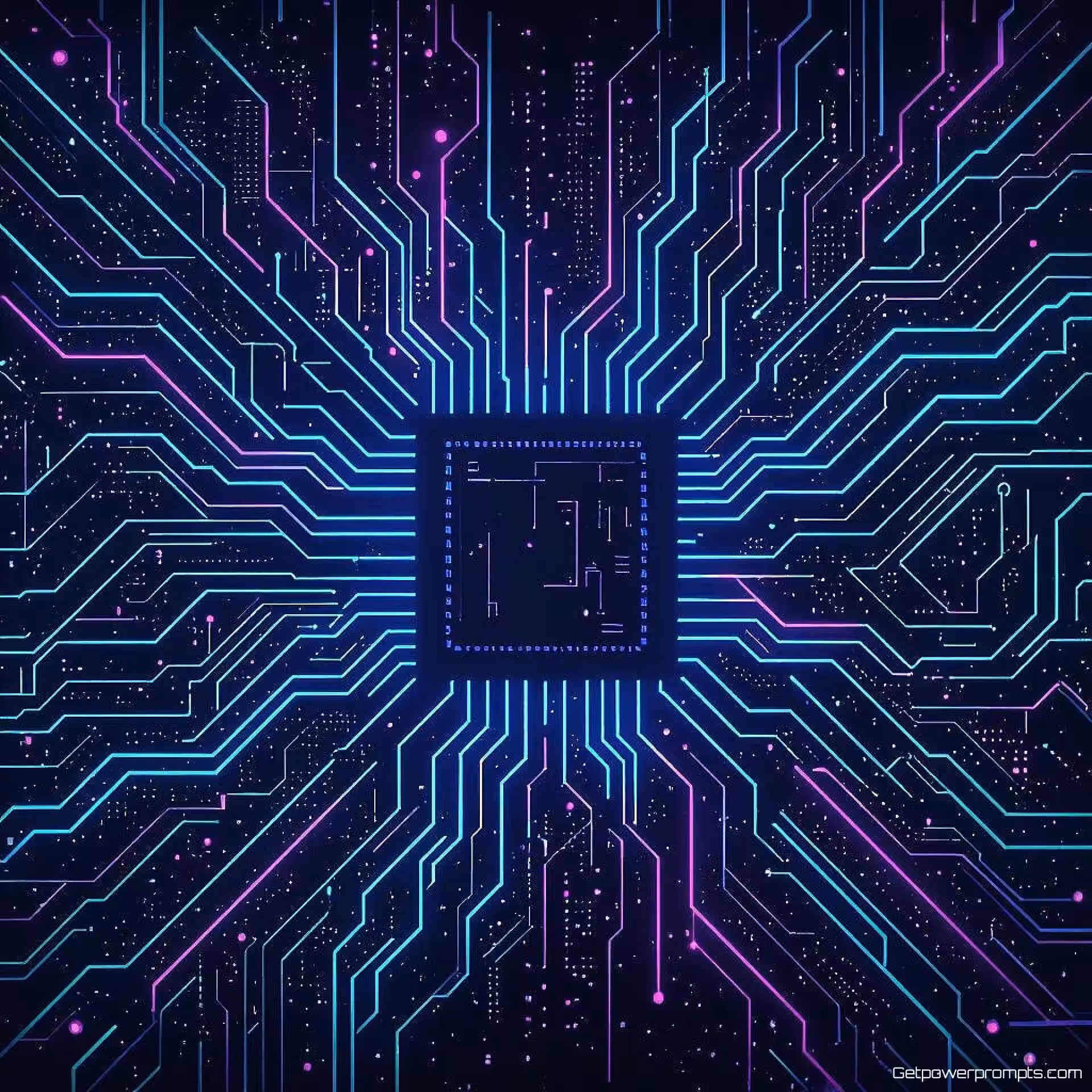 Abstract circuit patroon, neon kunststijl, elektrisch blauw en paars kleurenschema, donkere stedelijke achtergrond achtergrond, gloed verlichting verlichting, cyberpunk esthetiek, blog koptekst ontwerp, gloeiende elementen, stedelijke sfeer, professionele presentatie, schone typografie ruimte, levendige energie, futuristische compositie