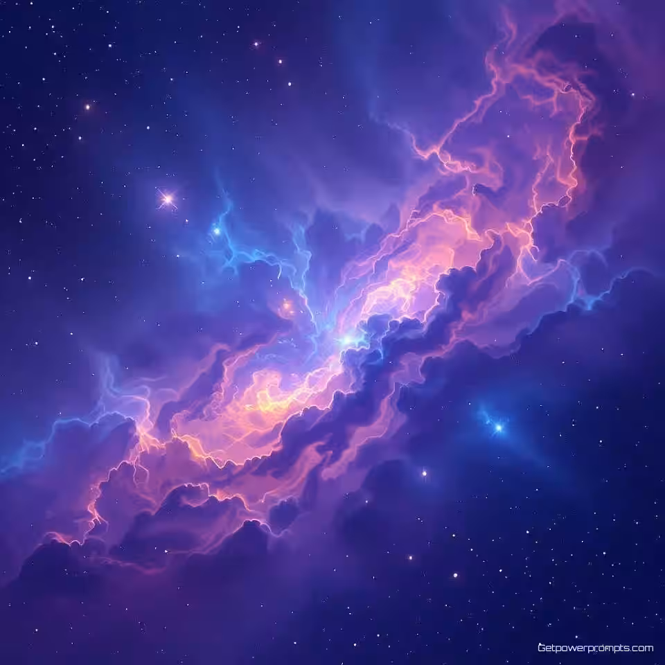 Kosmisch stof kosmische nevel, diepe ruimte achtergrond, paars blauw kosmisch kleurenpalet, etherische ruimtewolken, naadloos herhalend patroon, hemelse digitale kunst, etherische gloed verlichting, diepe ruimte atmosfeer, professionele webachtergrond, subtiele sterdeeltjes