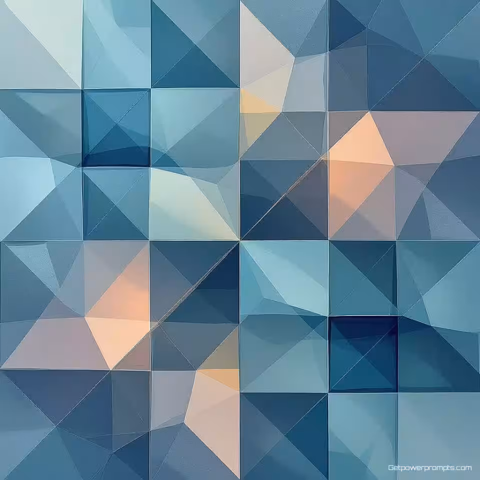 Geometrisch raster glas morfisme patroon, pasteltinten kleurenpalet, doorschijnende glaseffecten, zacht omgevingslicht, moderne webachtergrond, naadloos herhalend ontwerp, subtiele dieptelagen, mat glas textuur, professionele digitale kunst, abstracte geometrische vormen