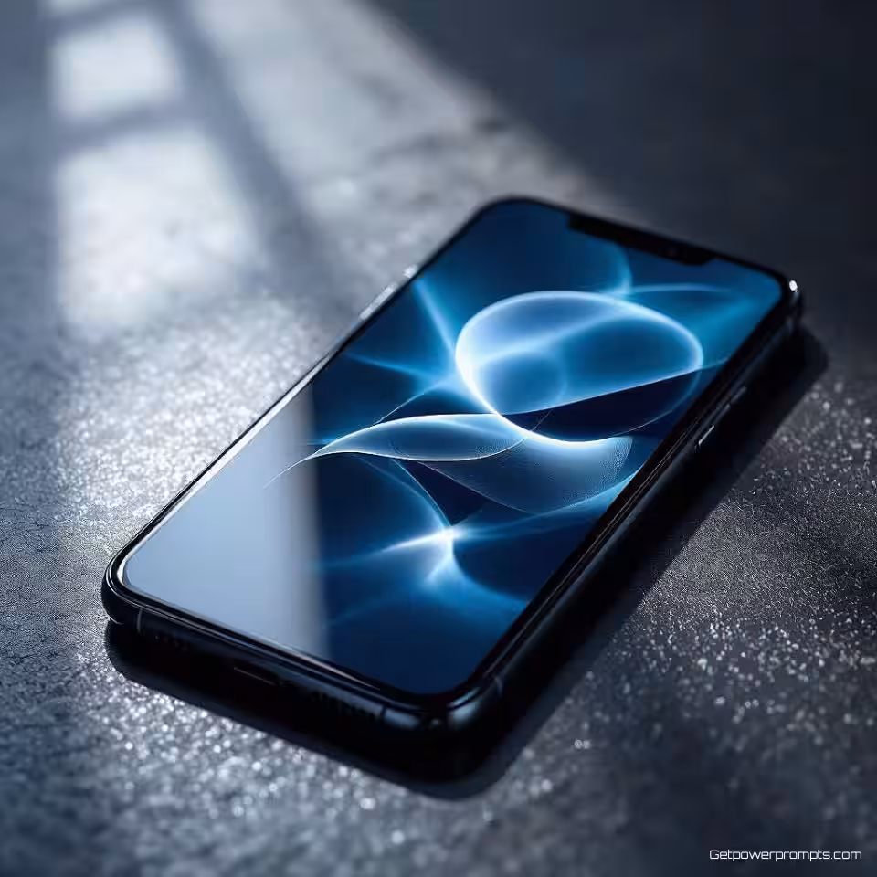 Premium smartphone, hero fotografie, fotorealistisch stijl, dramatische studio verlichting verlichting, hero hoek perspectief, dramatische schaduwen, minimalistische achtergrond achtergrond, cinematografische sfeer, professionele productpresentatie