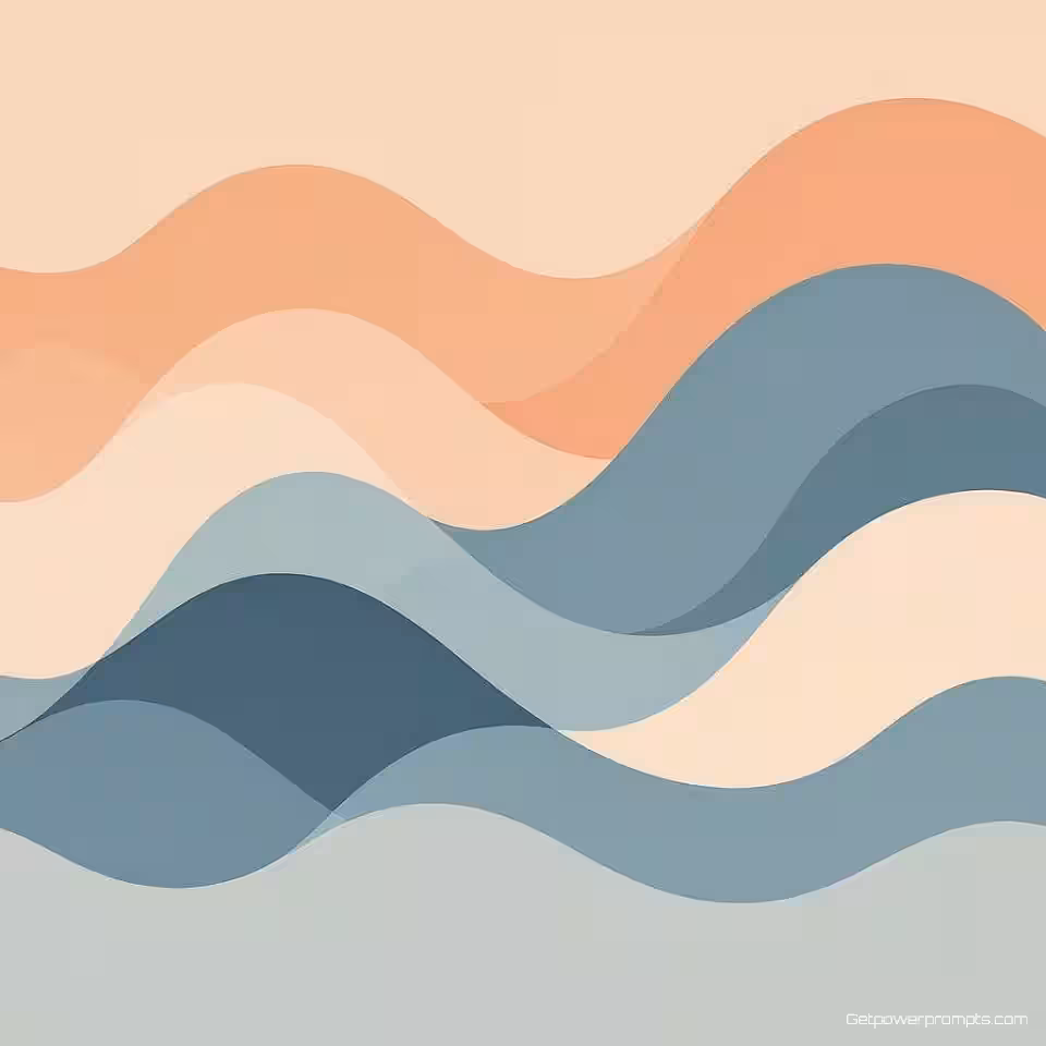 Organische golven, minimalistisch, rustig sfeer, gradiënt achtergrond, pastelkleuren, zacht, geometrisch patroonontwerp, achtergrond voor landingspagina, moderne esthetiek, professionele kwaliteit, naadloos herhalend patroon, subtiele visuele textuur