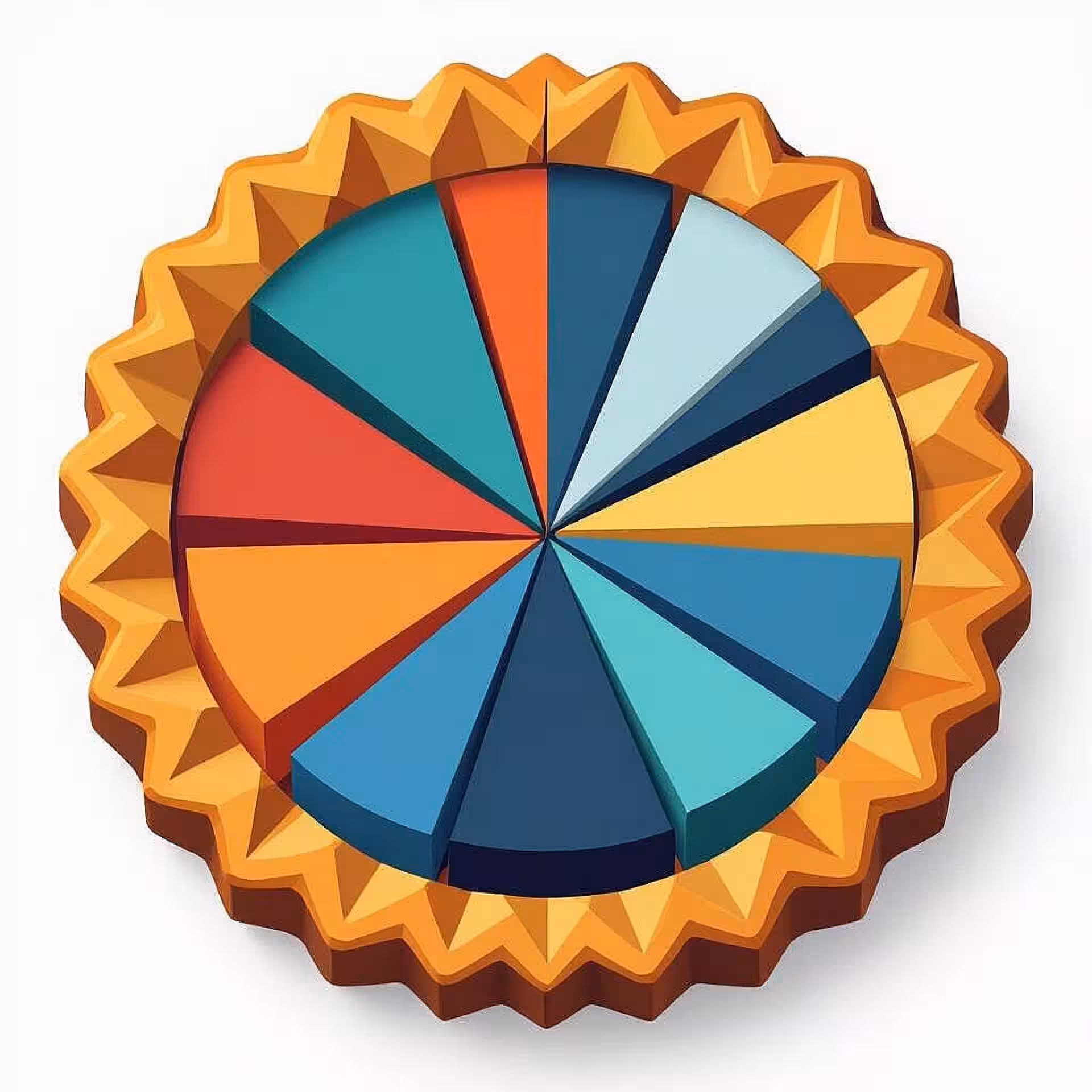 Cirkeldiagram infographic, moderne infographic stijl, professionele sfeer sfeer, effen kleur achtergrond achtergrond, helder en levendig palet, landingspagina data visualisatie ontwerp, moderne infographic esthetiek, professionele kwaliteit, schone informatiehiërarchie, visuele verhaalvertelling, boeiende data presentatie, commerciële webdesign