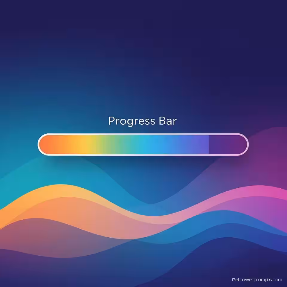 Voortgangsbalk, minimalistisch, professioneel sfeer, gradiënt achtergrond, pastel, laadanimatie visueel, landingspagina ontwerp, dynamisch bewegingseffect, moderne esthetiek, professionele kwaliteit, soepele overgangen, gebruikersbetrokkenheid visueel