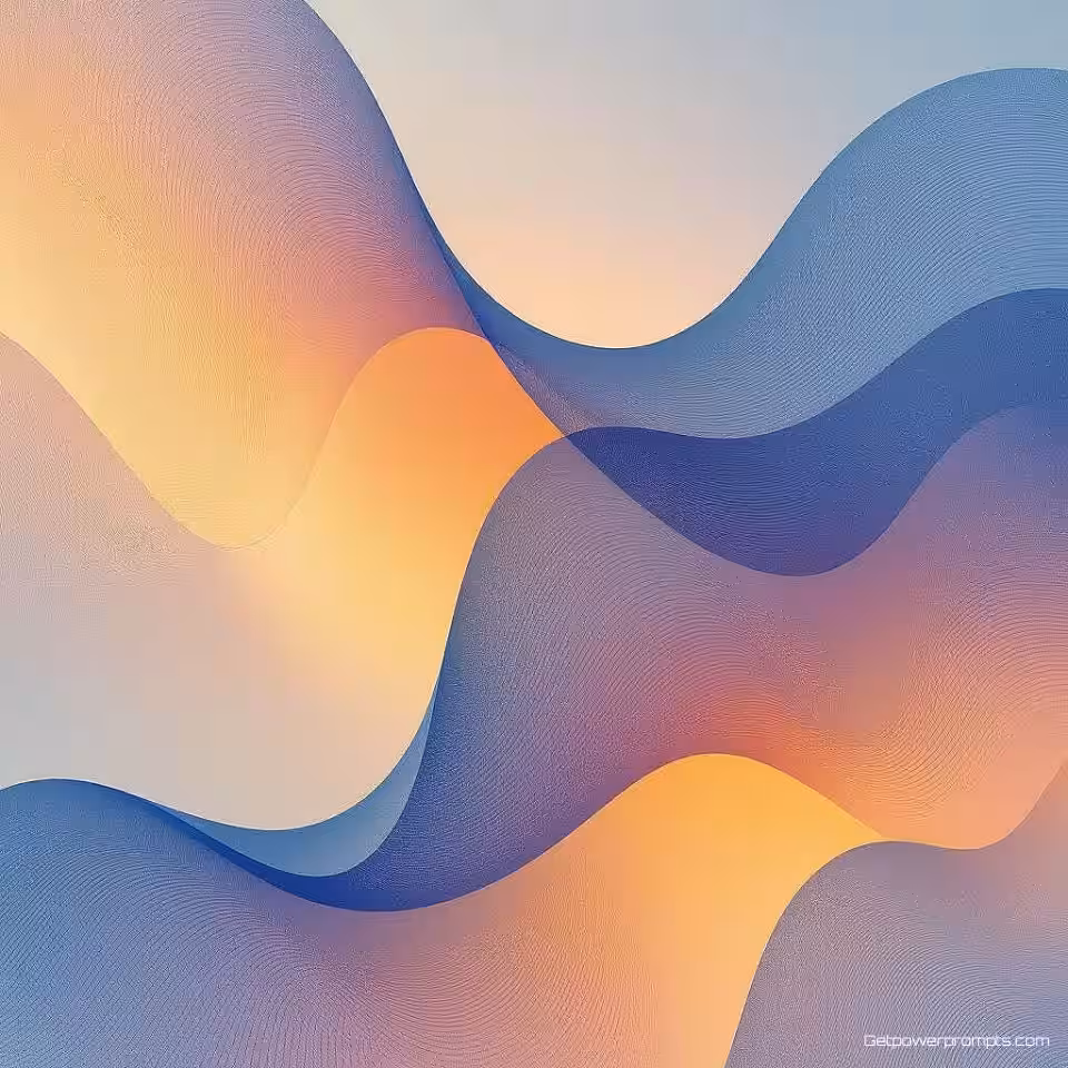 Vloeiende vormen, minimalistisch, gradiënt achtergrond, warme tonen, zacht licht verlichting, subtiele diepte, modern webdesign, schoon esthetisch, professioneel, naadloze integratie