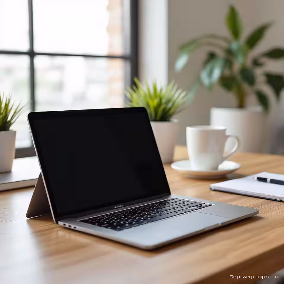 Slim notitieboek, lifestylefotografie, professioneel sfeer, close-up perspectief, natuurlijk licht verlichting, professionele werkomgeving, bureaupstelling context, productiviteitsesthetiek, natuurlijke integratie in werkroutine, minimalistisch kantoor achtergrond, authentiek professioneel gebruik, gedetailleerde kantooromgeving