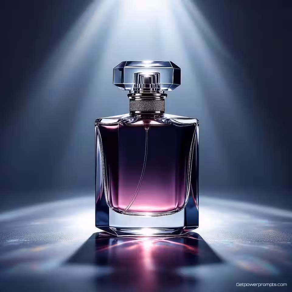 Parfumfles, spotlight fotografie, donkere studio achtergrond, dramatisch spotllicht verlichting, dramatisch sfeer, close-up perspectief, promotiebanner ontwerp, dramatisch spotllichteffect, commerciële esthetiek, scherpe focus, professionele productweergave, geïsoleerd onderwerp, theatrale presentatie