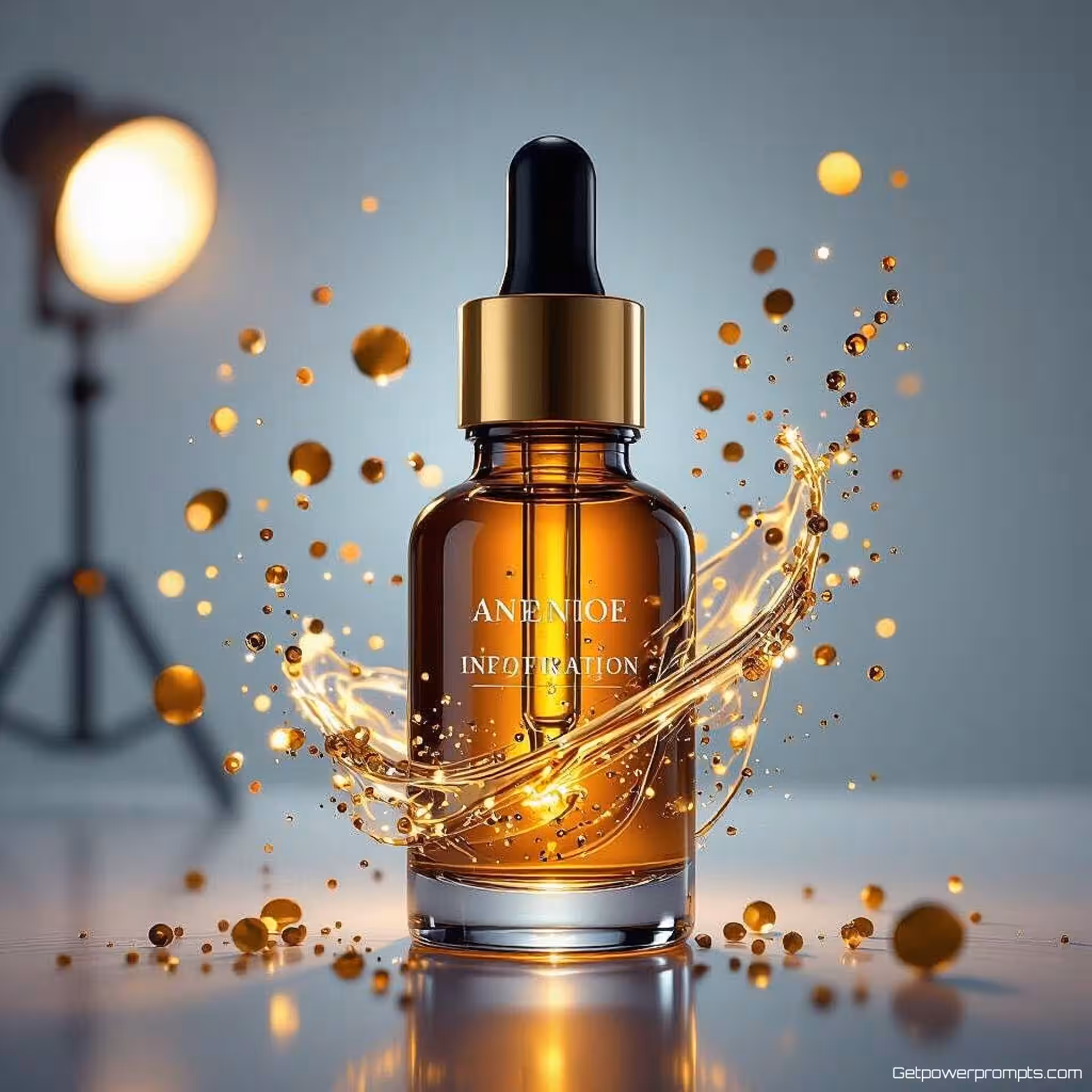 Anti-verouderingsserum, transformatie animatie frame reeks, fotorealistisch, studio verlichting verlichting, effen kleur achtergrond, dramatisch sfeer, bewegingsonscherpte effect, professionele productfotografie, visuele metamorfose vastlegging, commerciële esthetiek, dynamisch transformatiemoment, sequentiële frame compositie